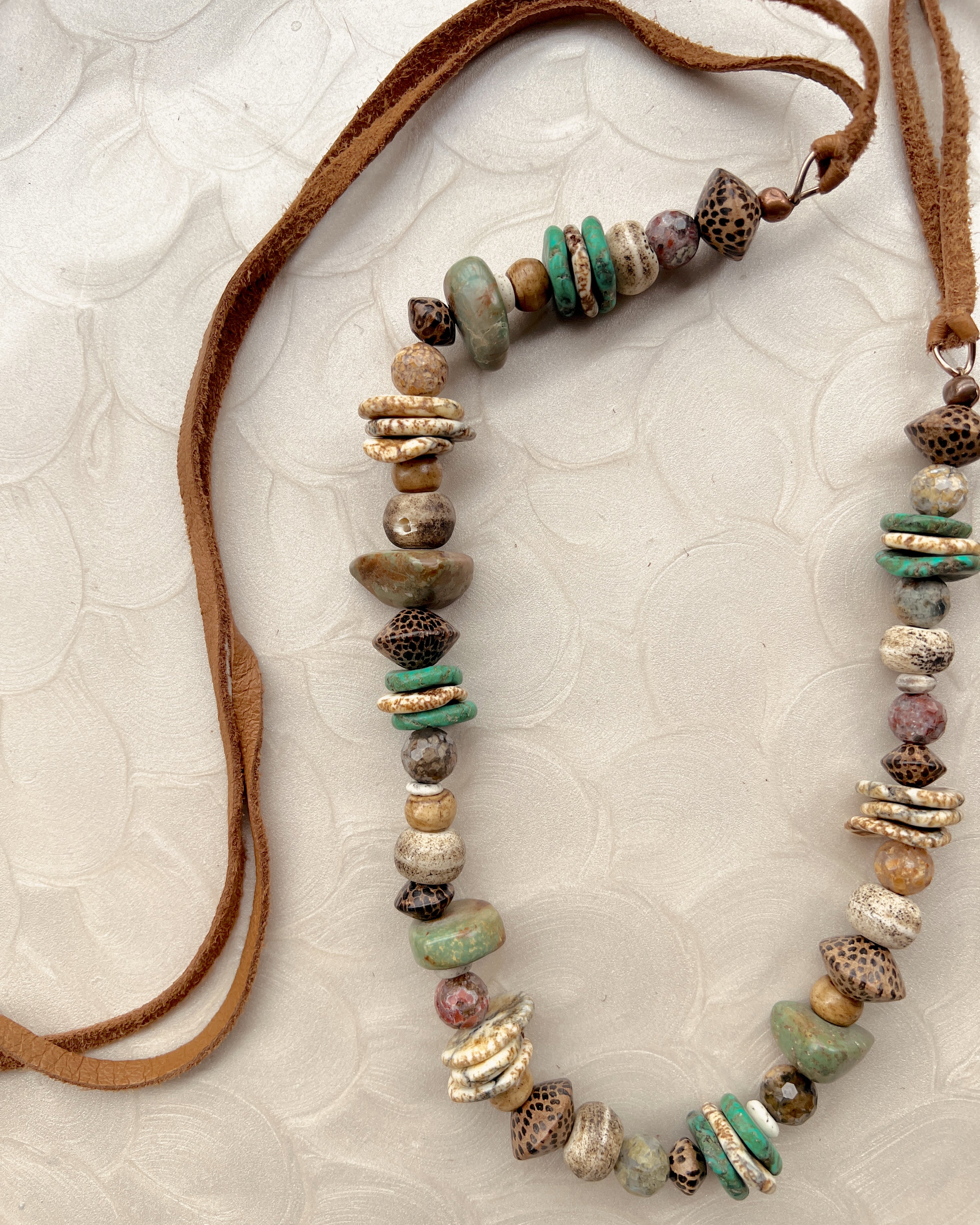 Turquoise & Wood Set