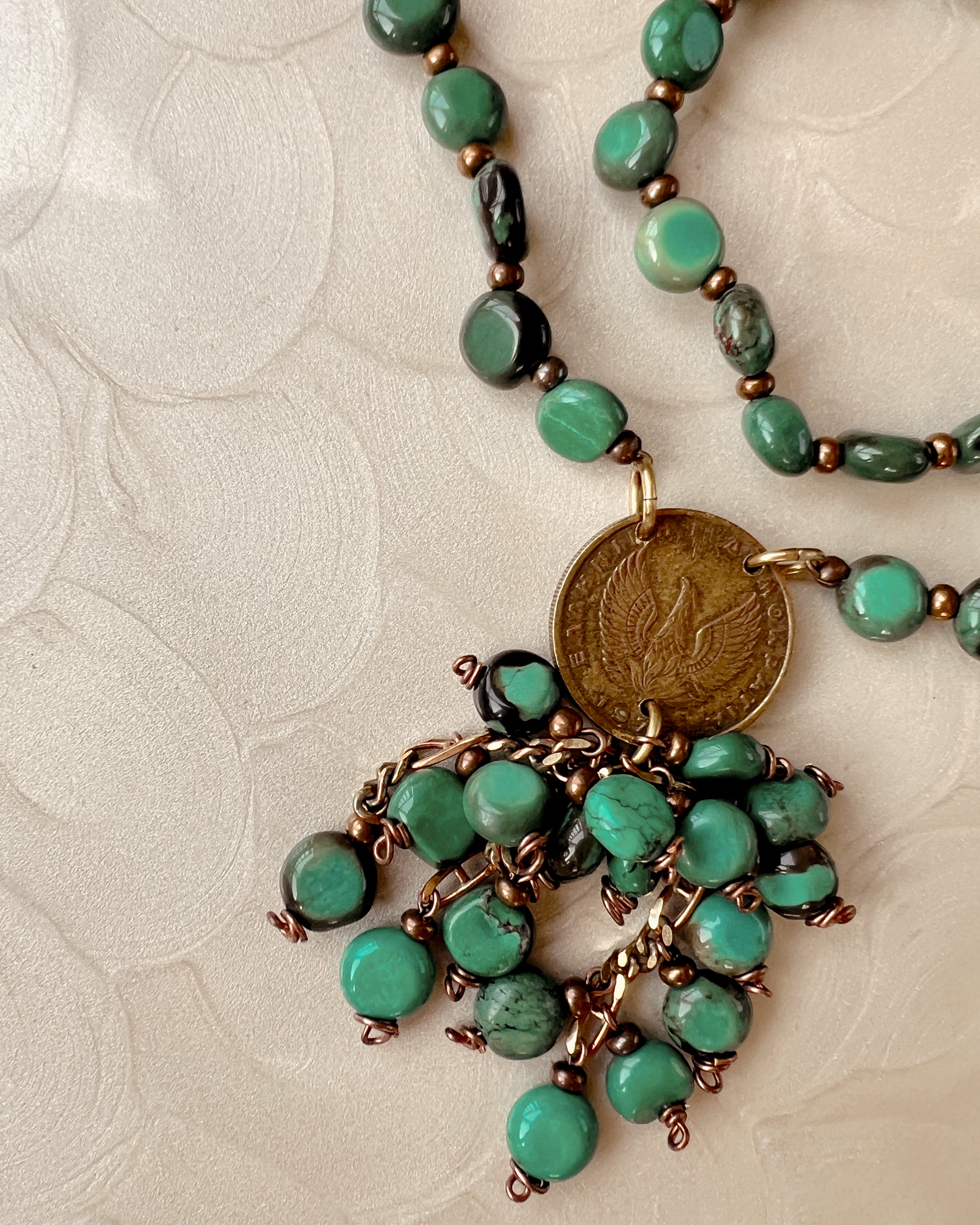 Turquoise Tassel Strand