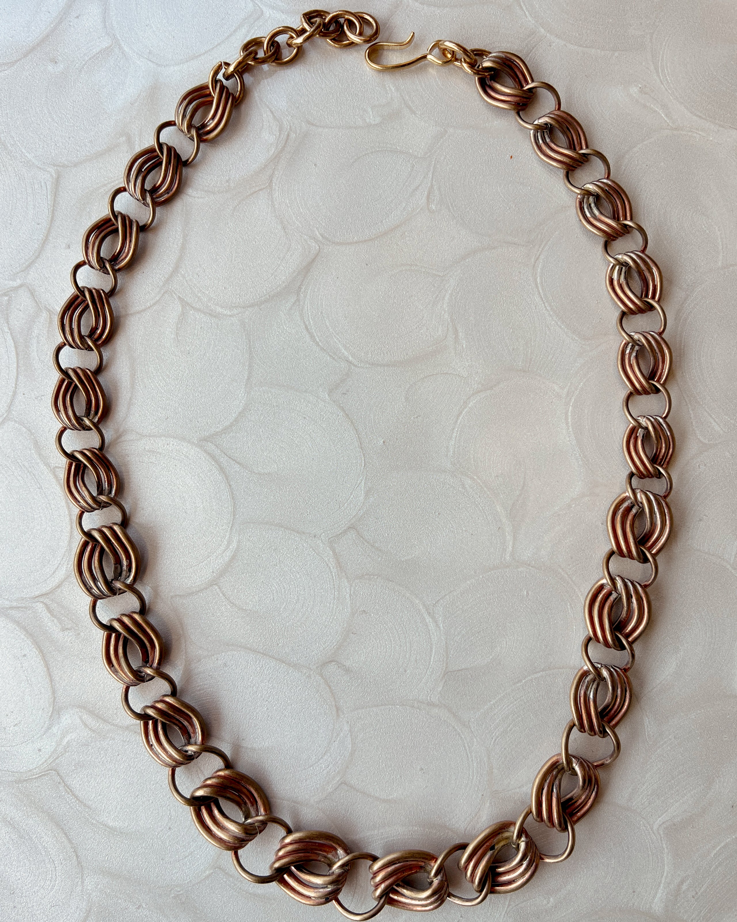 Vintage Copper Ribbon Chain