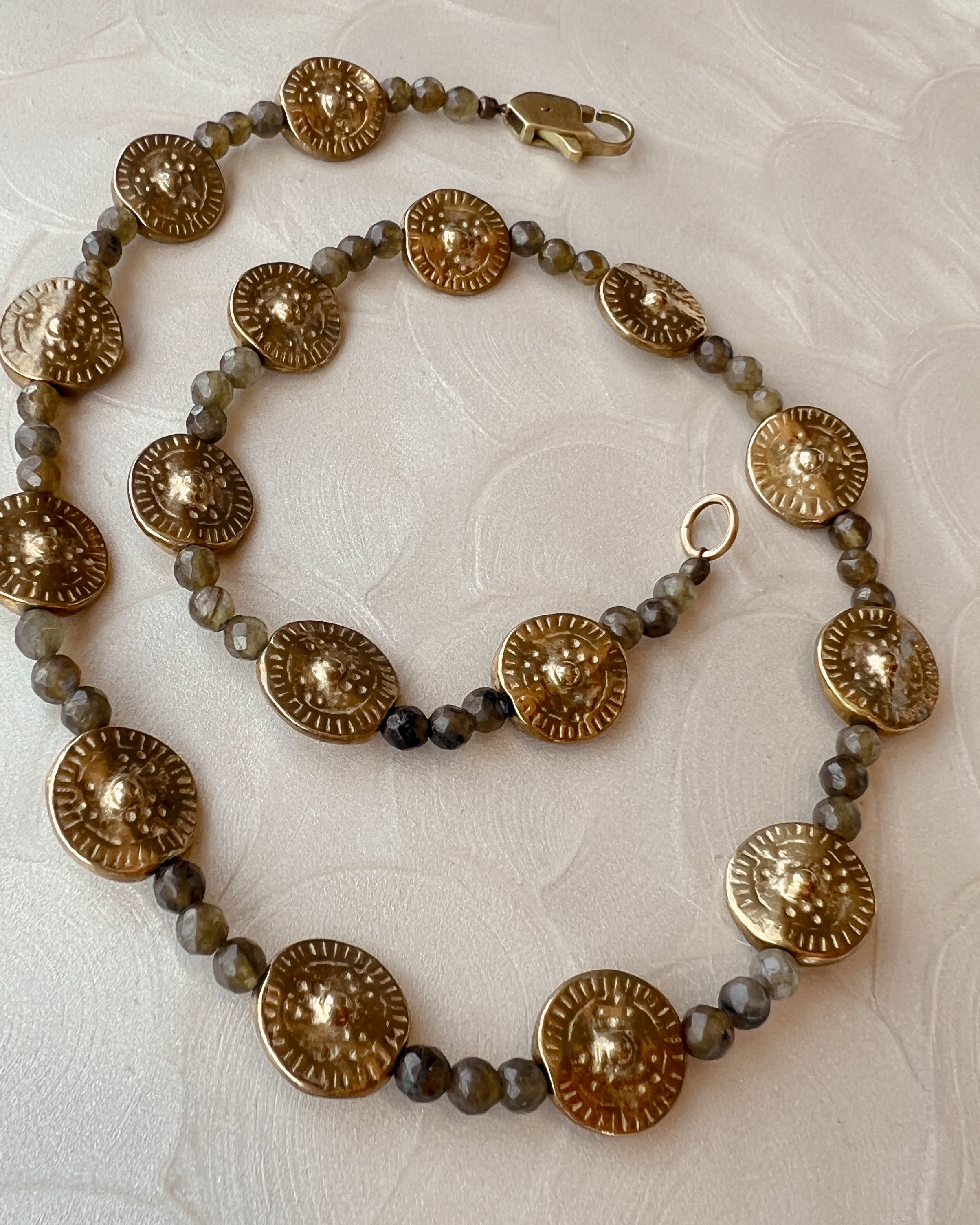 Labradorite & Brass Strand
