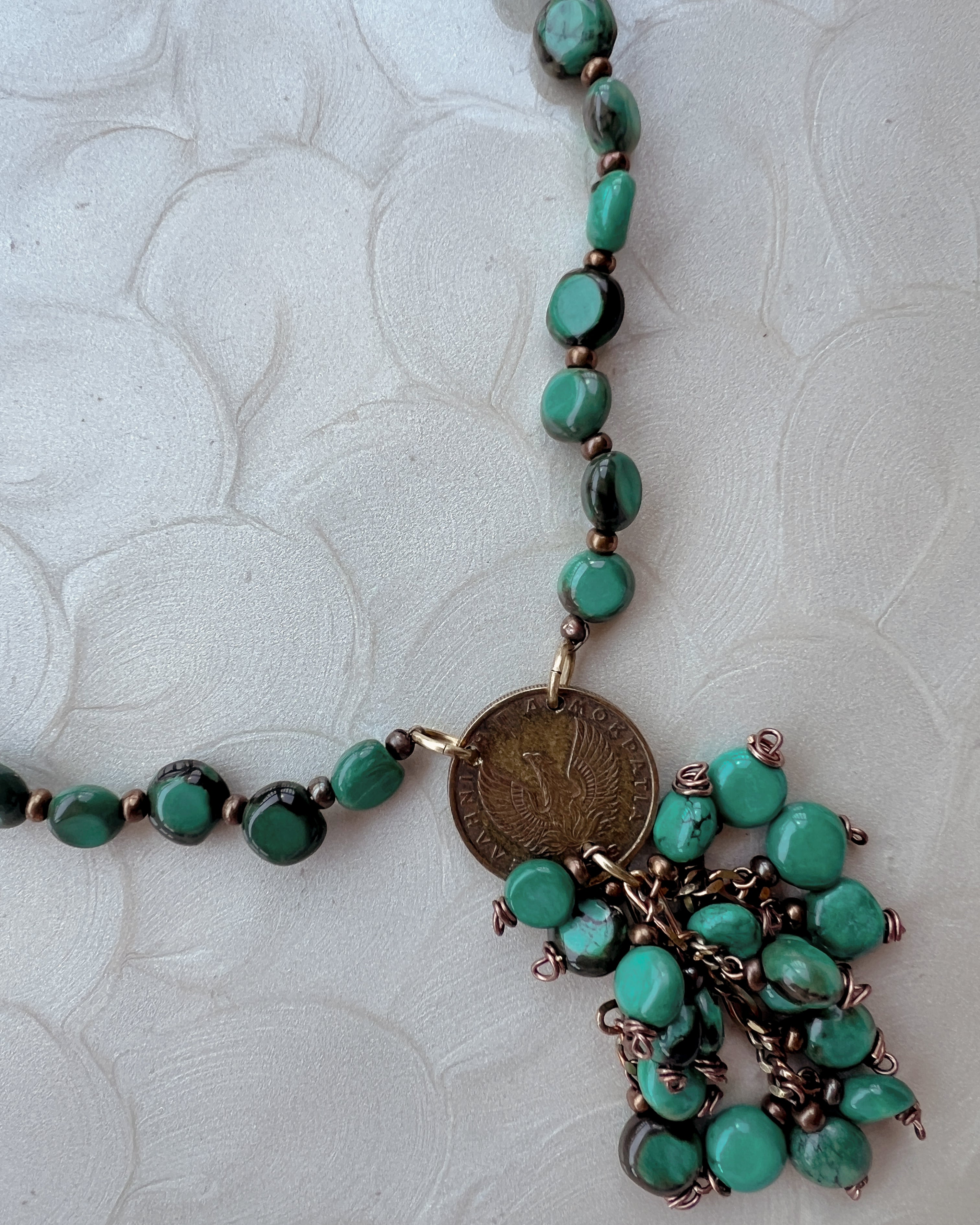 Turquoise Tassel Boho Strand