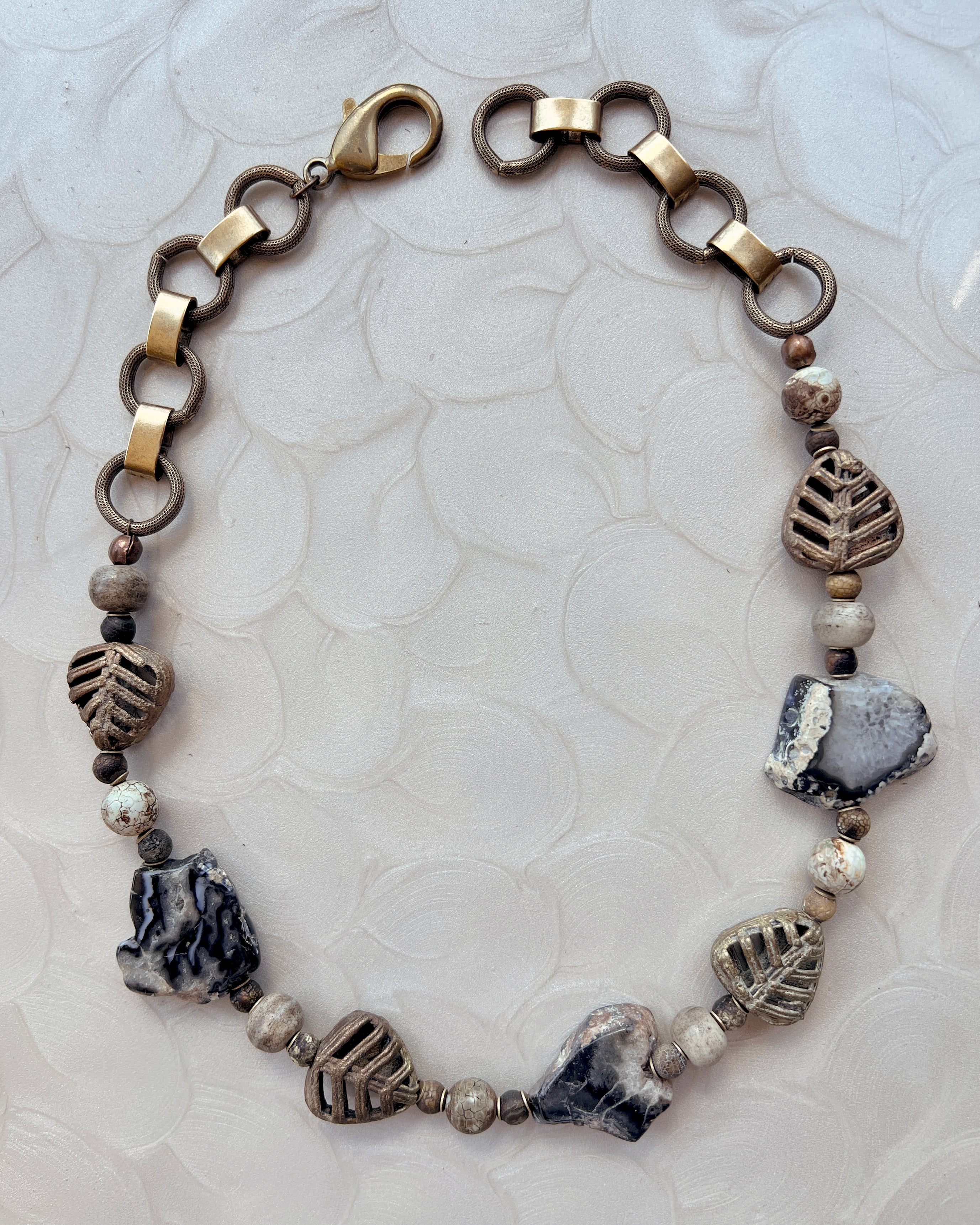 Black Agate Relic Chain