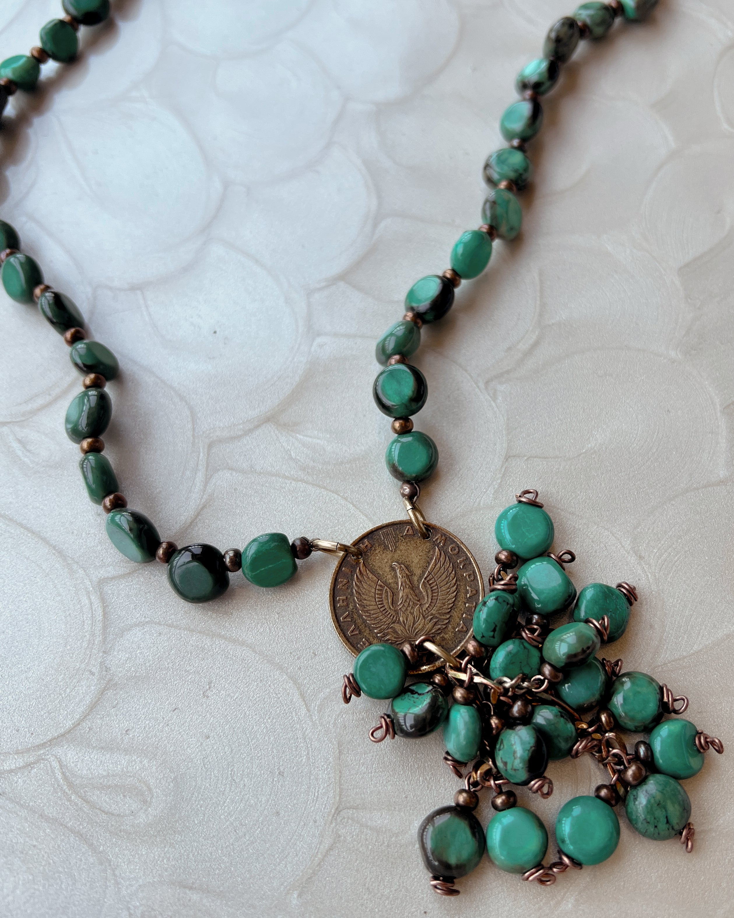 Turquoise Tassel Boho Strand