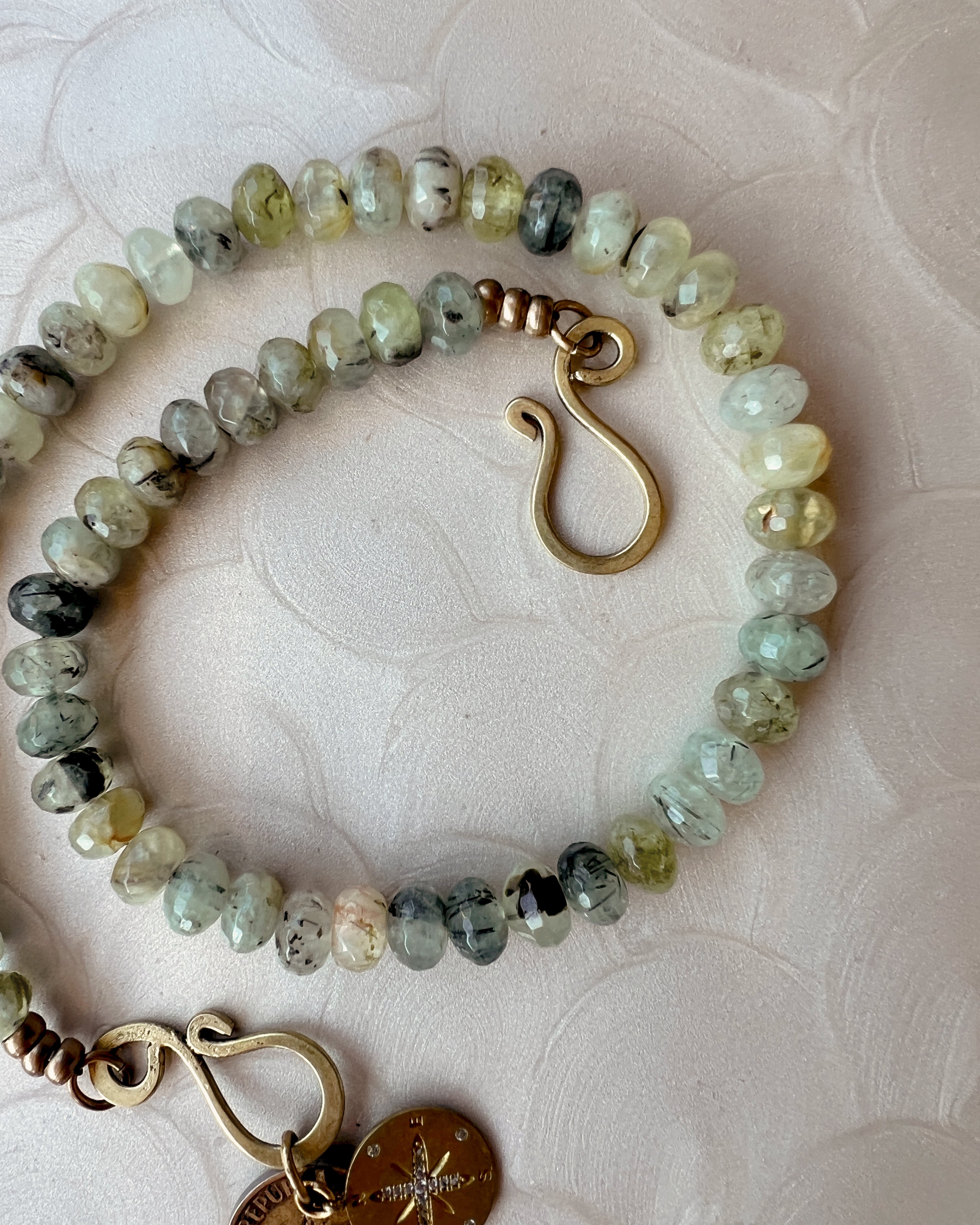 Prehnite Stone Boho Strand