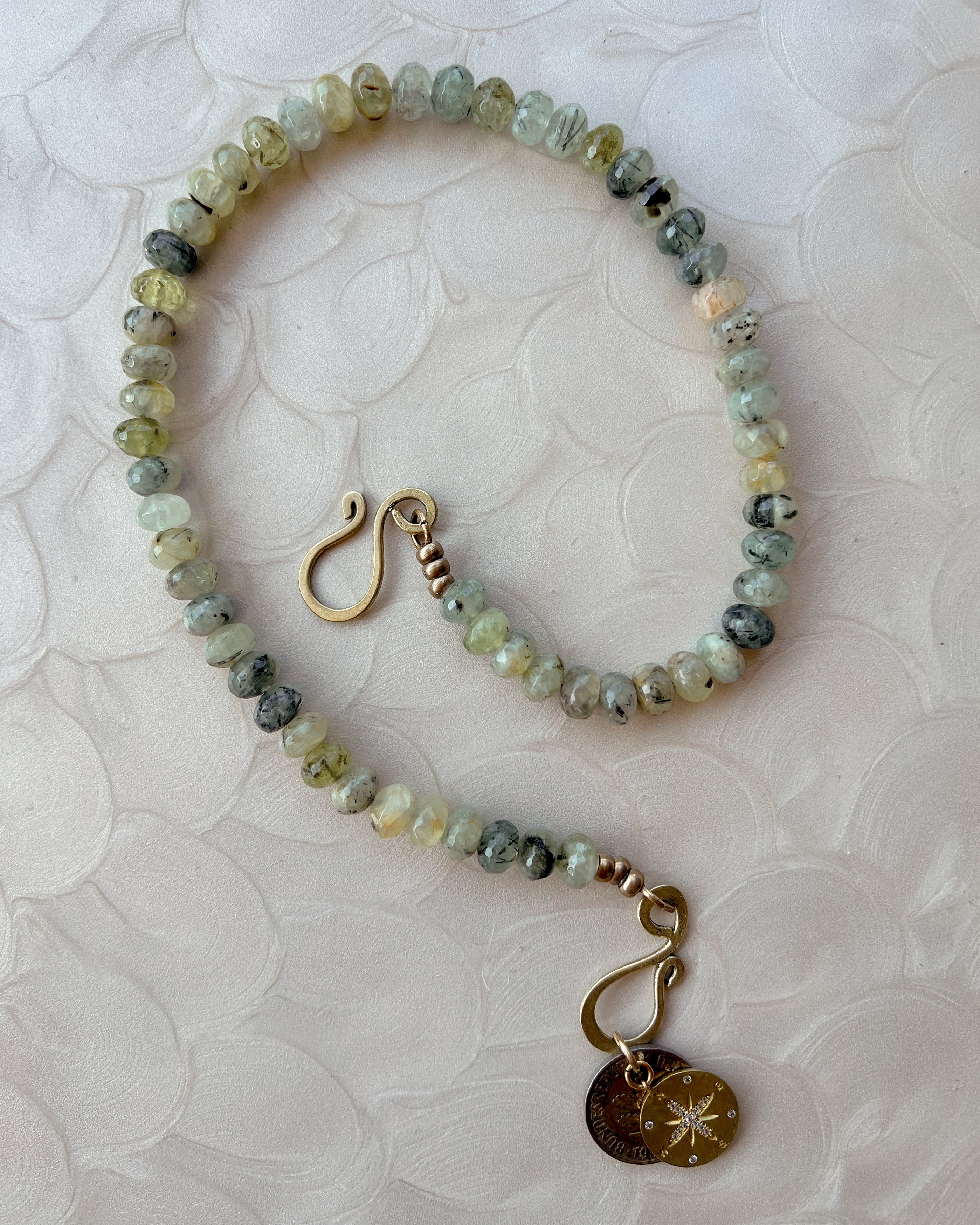 Prehnite Stone Boho Strand