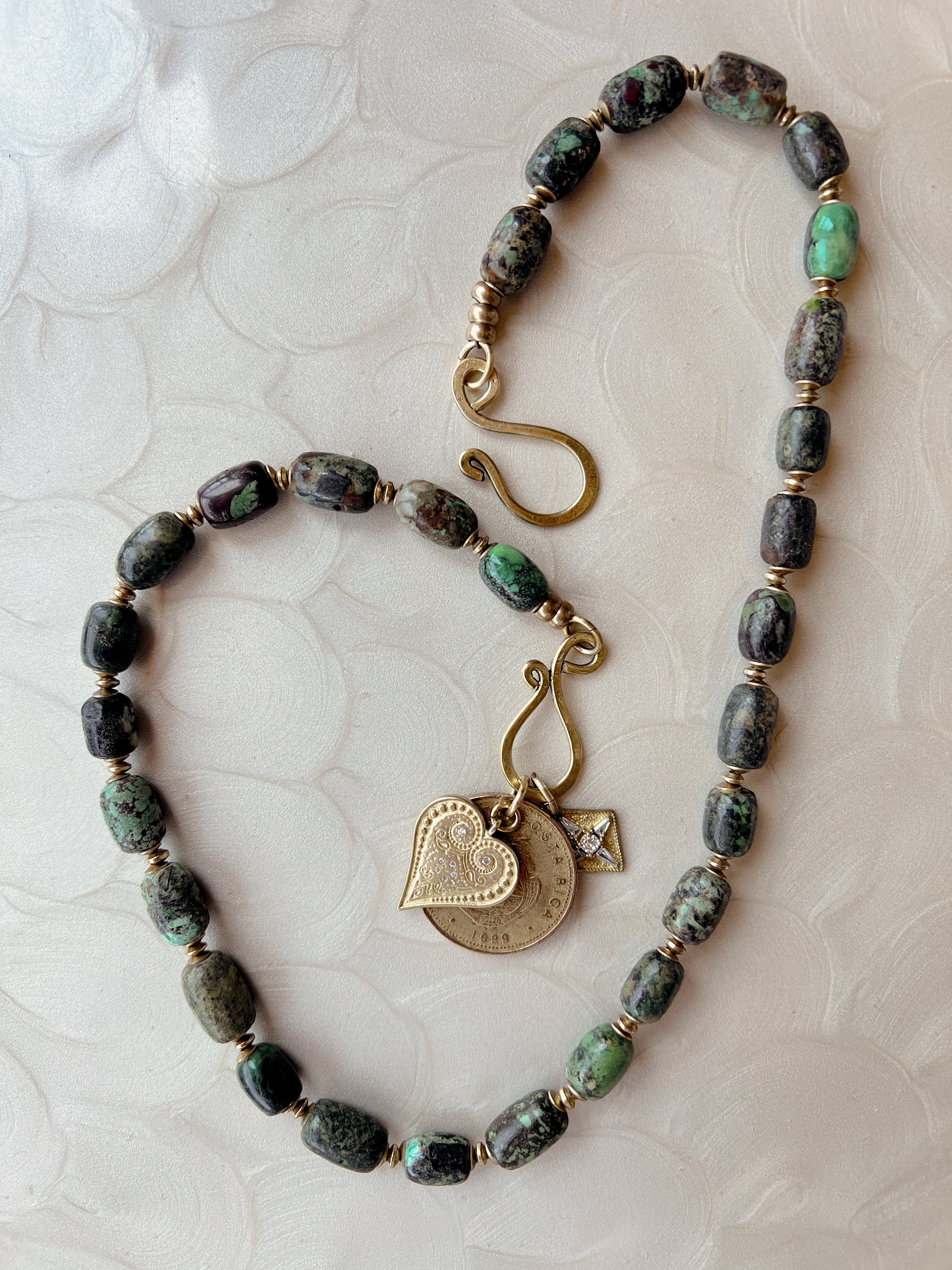 Green Turquoise Boho Strand