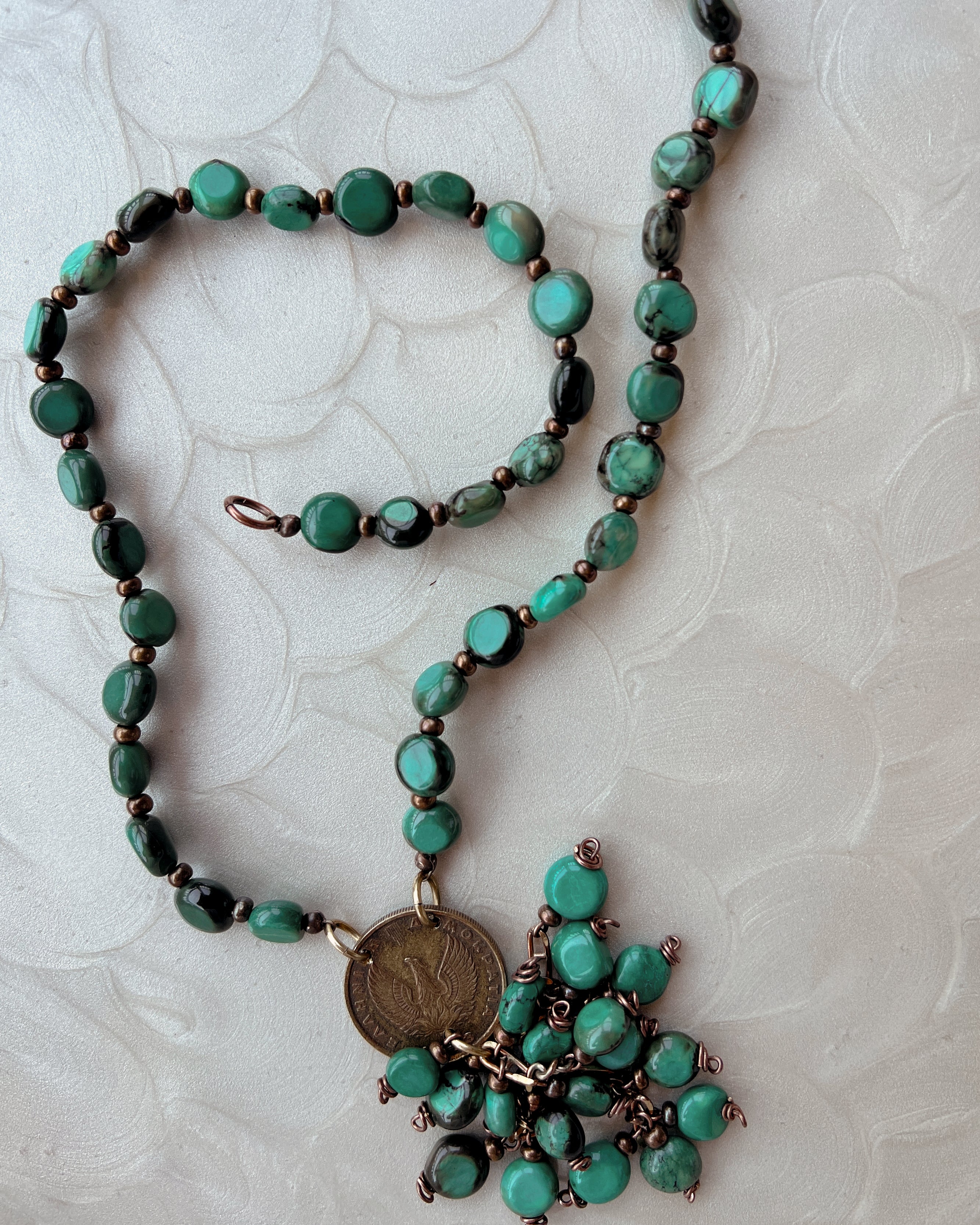 Turquoise Tassel Boho Strand