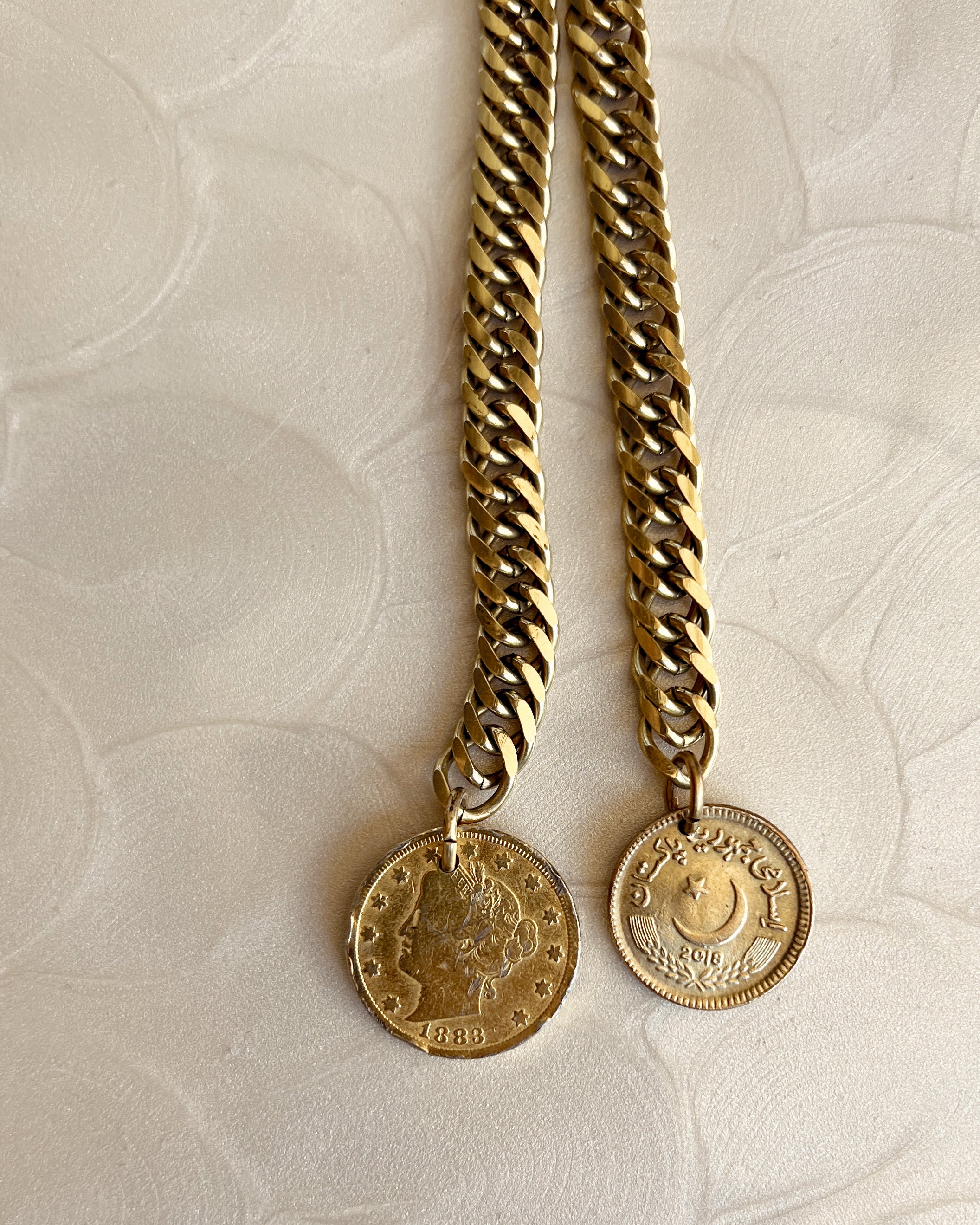 Knotted Chain with Coins