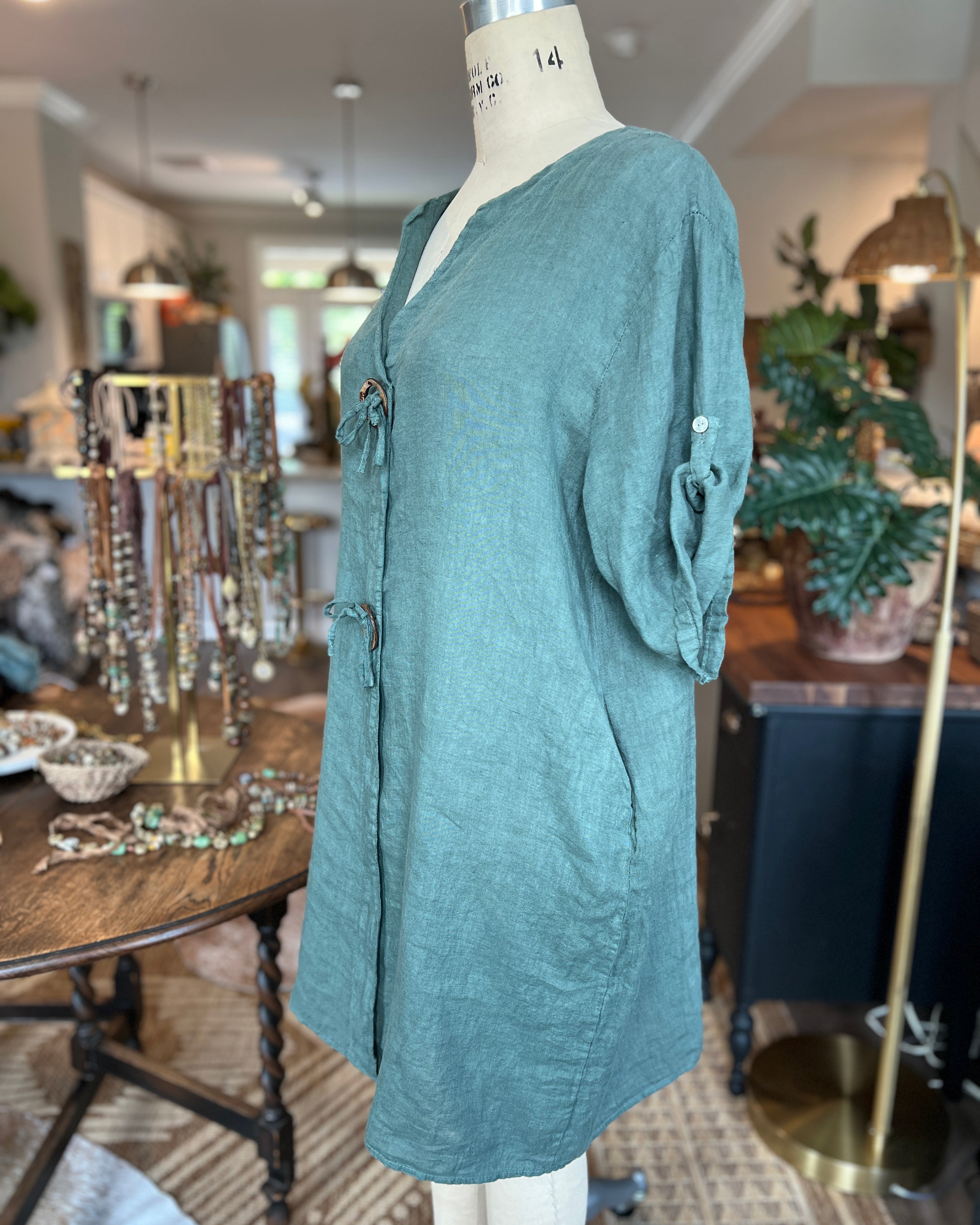 Linen Shift Dress