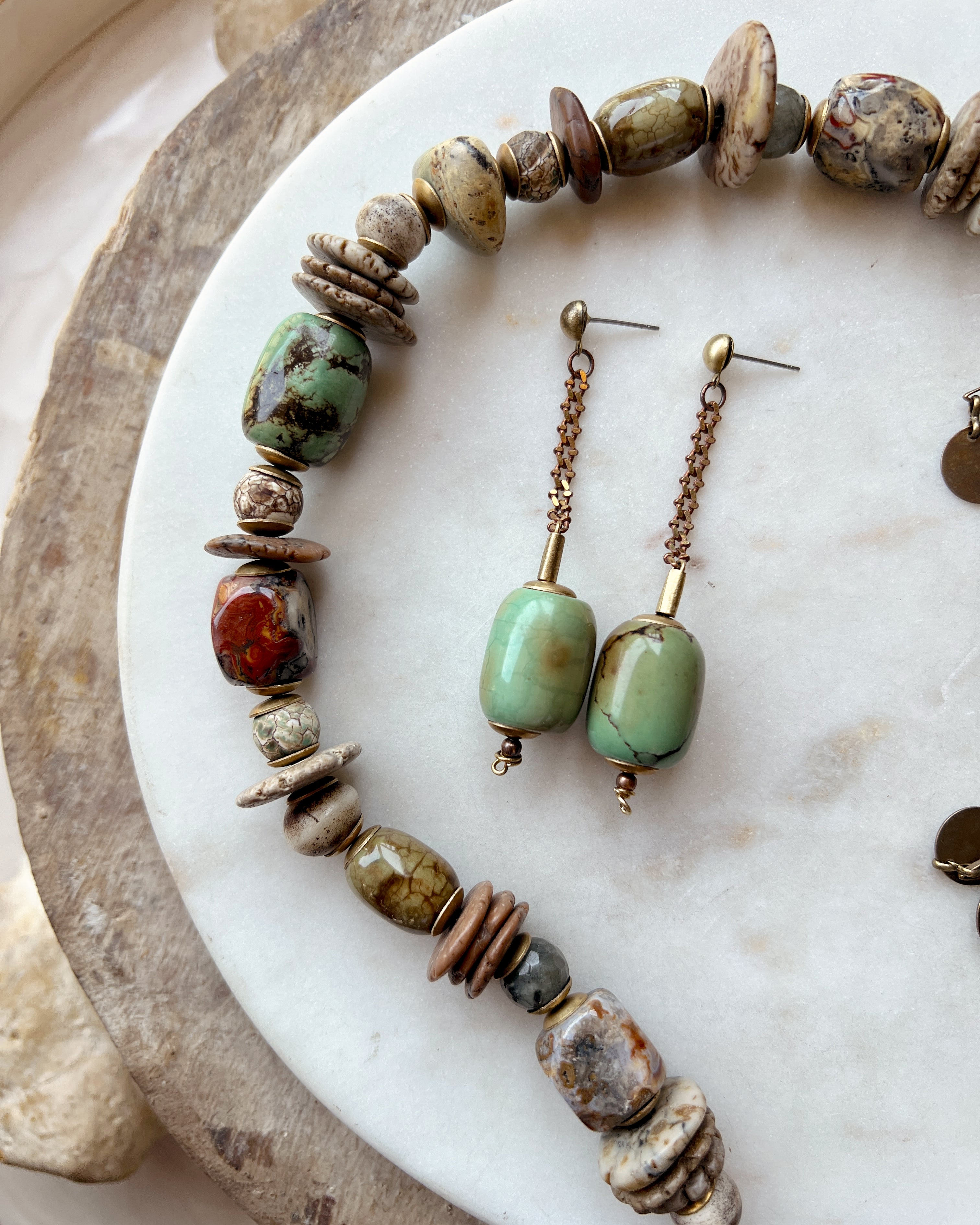 Turquoise Barrel Drops