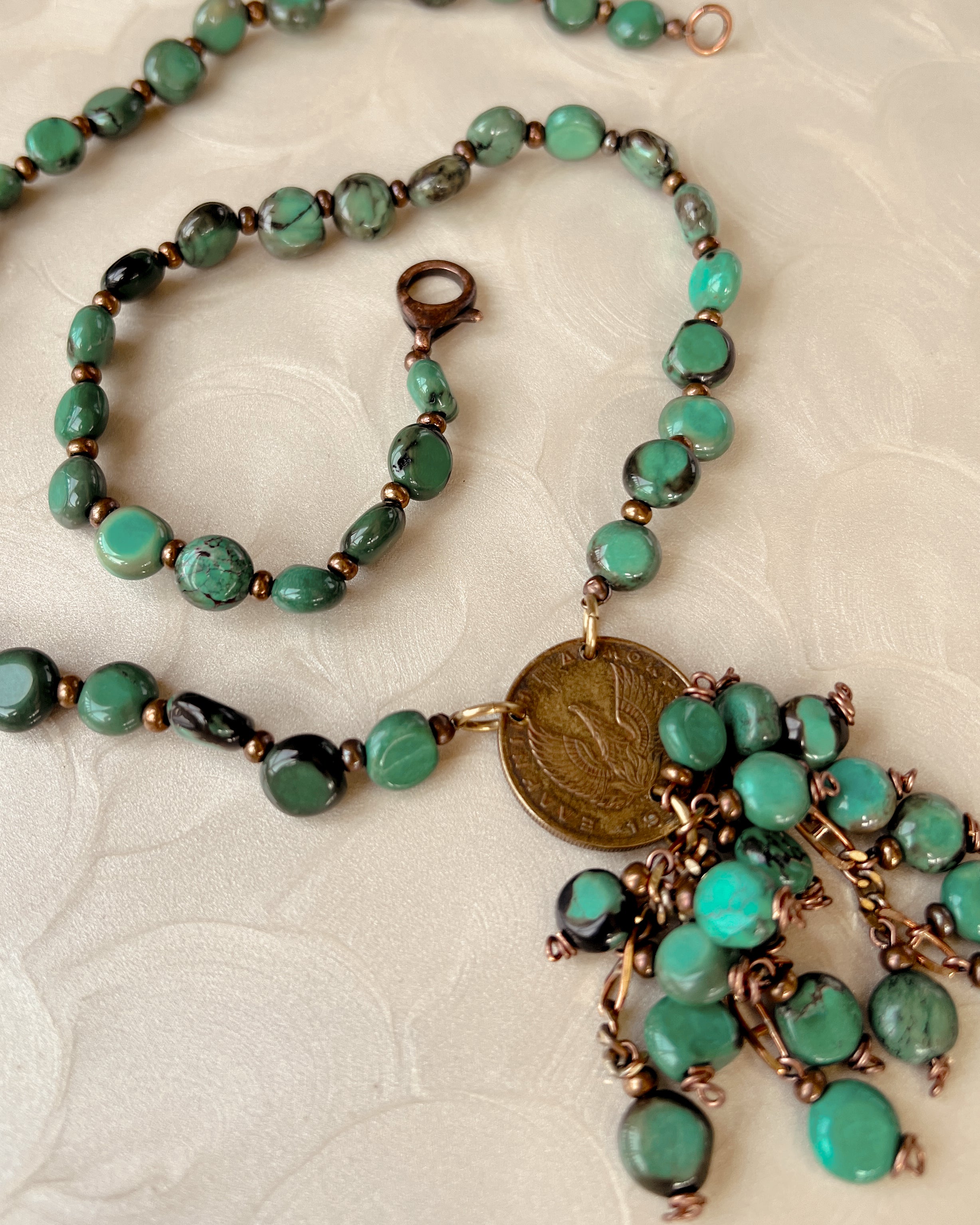 Turquoise Tassel Strand