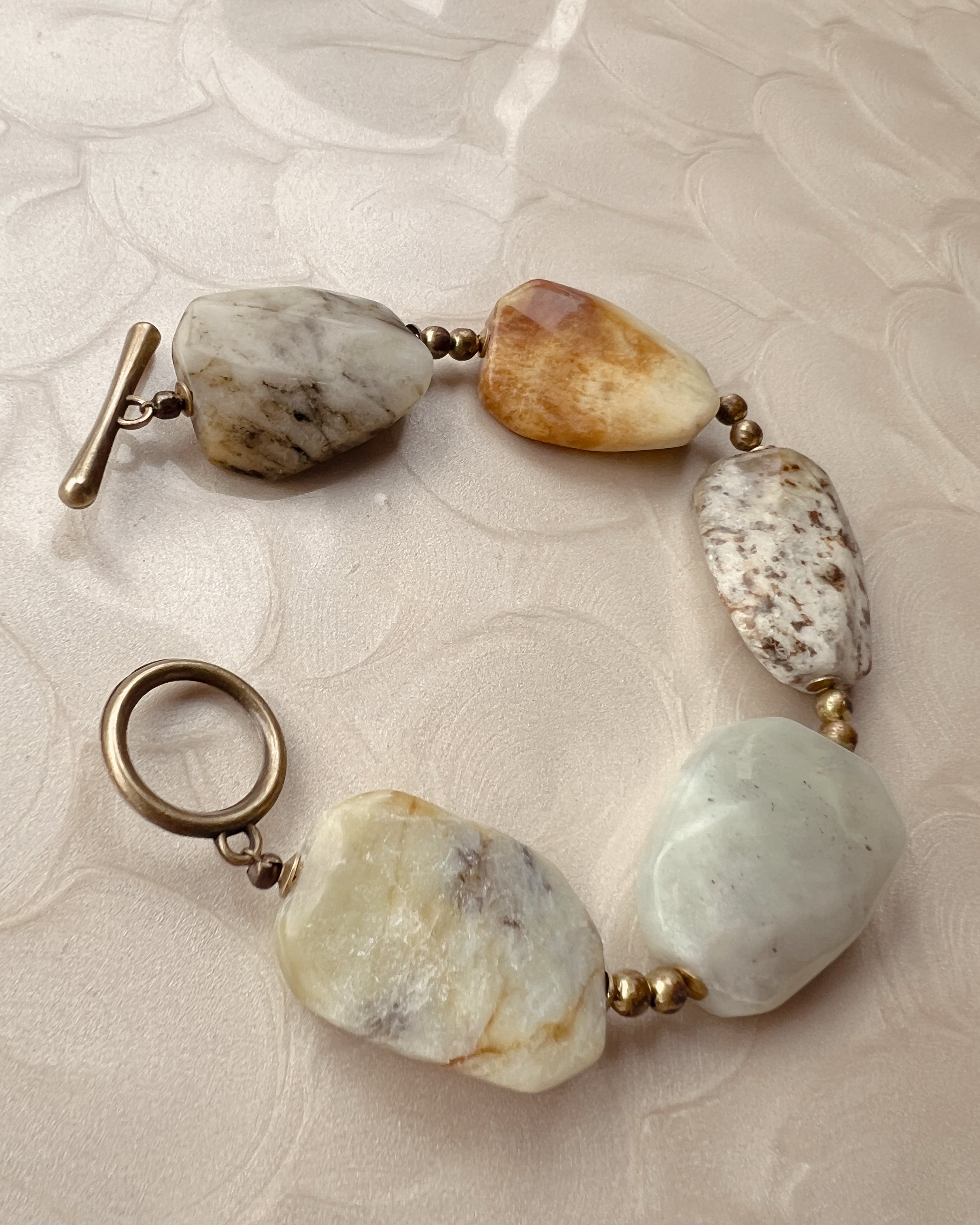 Jade Slab Toggle Bracelet