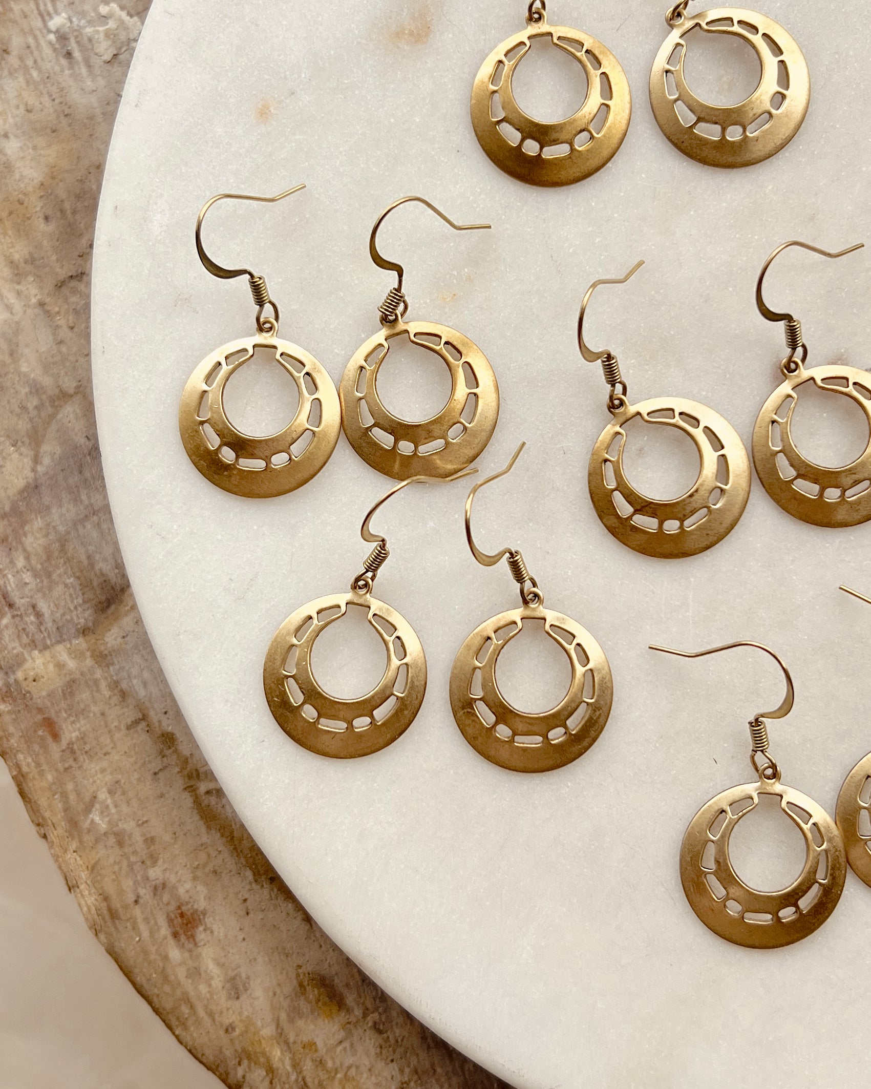 Vintage Brass Simple Drop