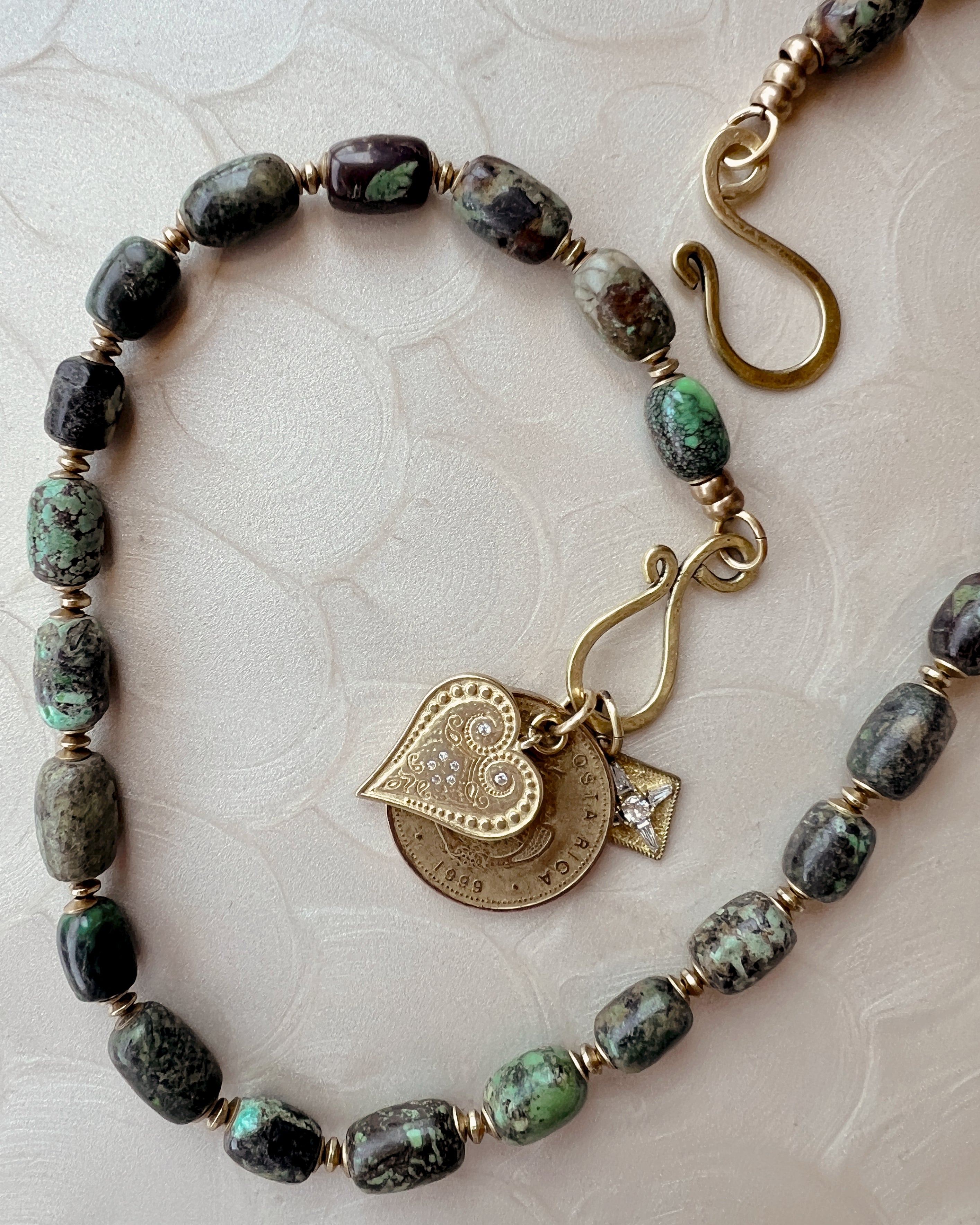 Green Turquoise Boho Strand
