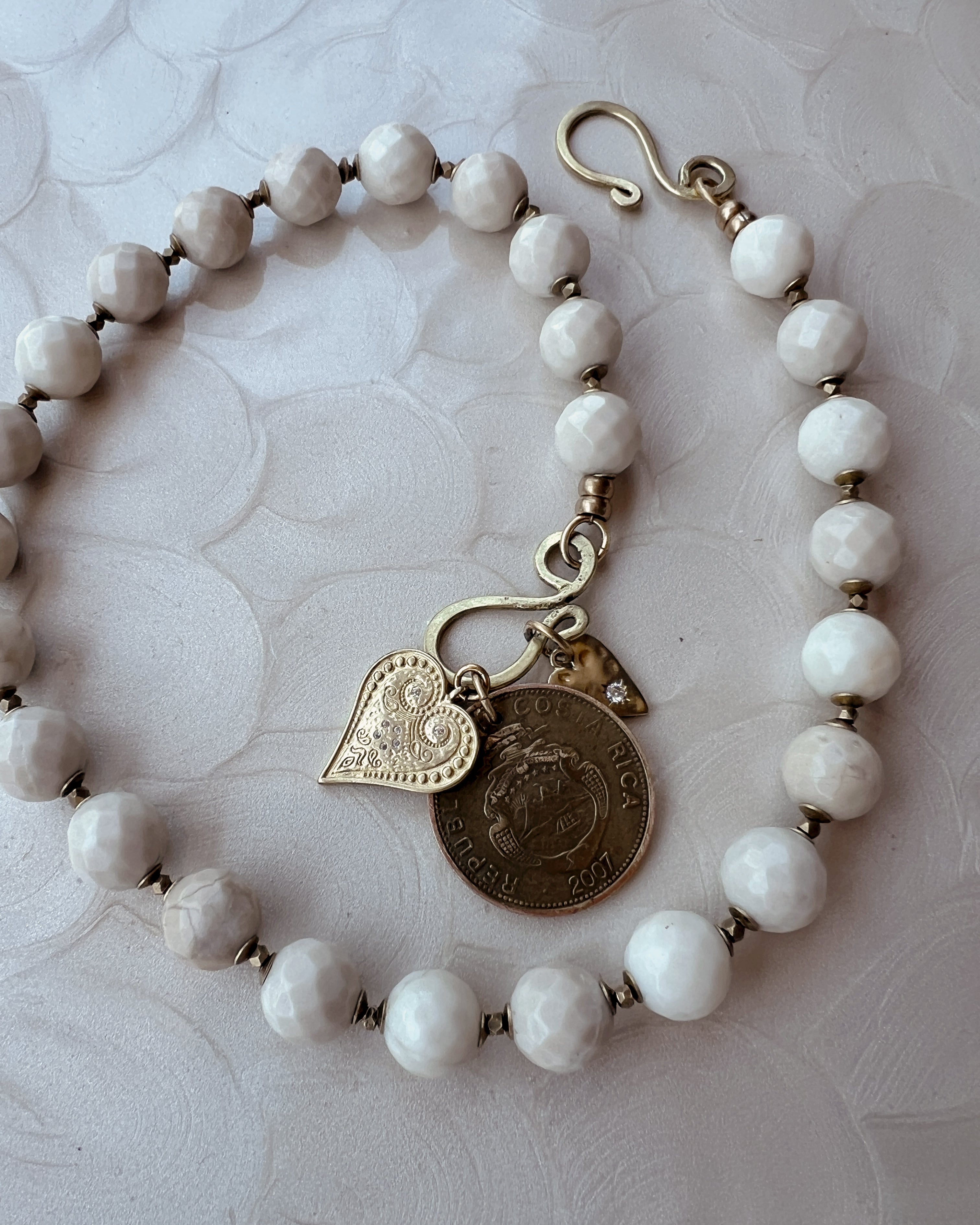 Fossil Jade Boho Strand