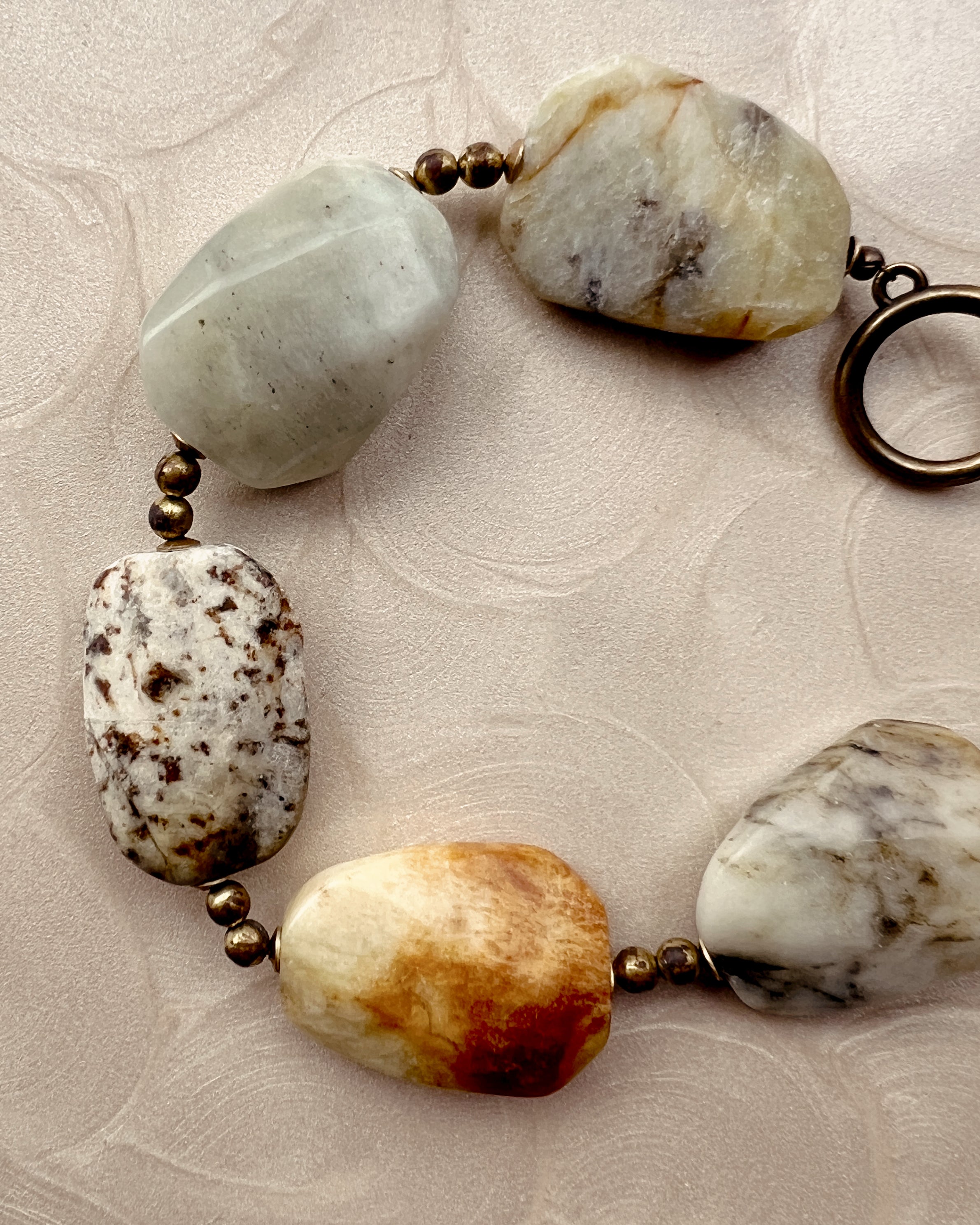 Jade Slab Toggle Bracelet