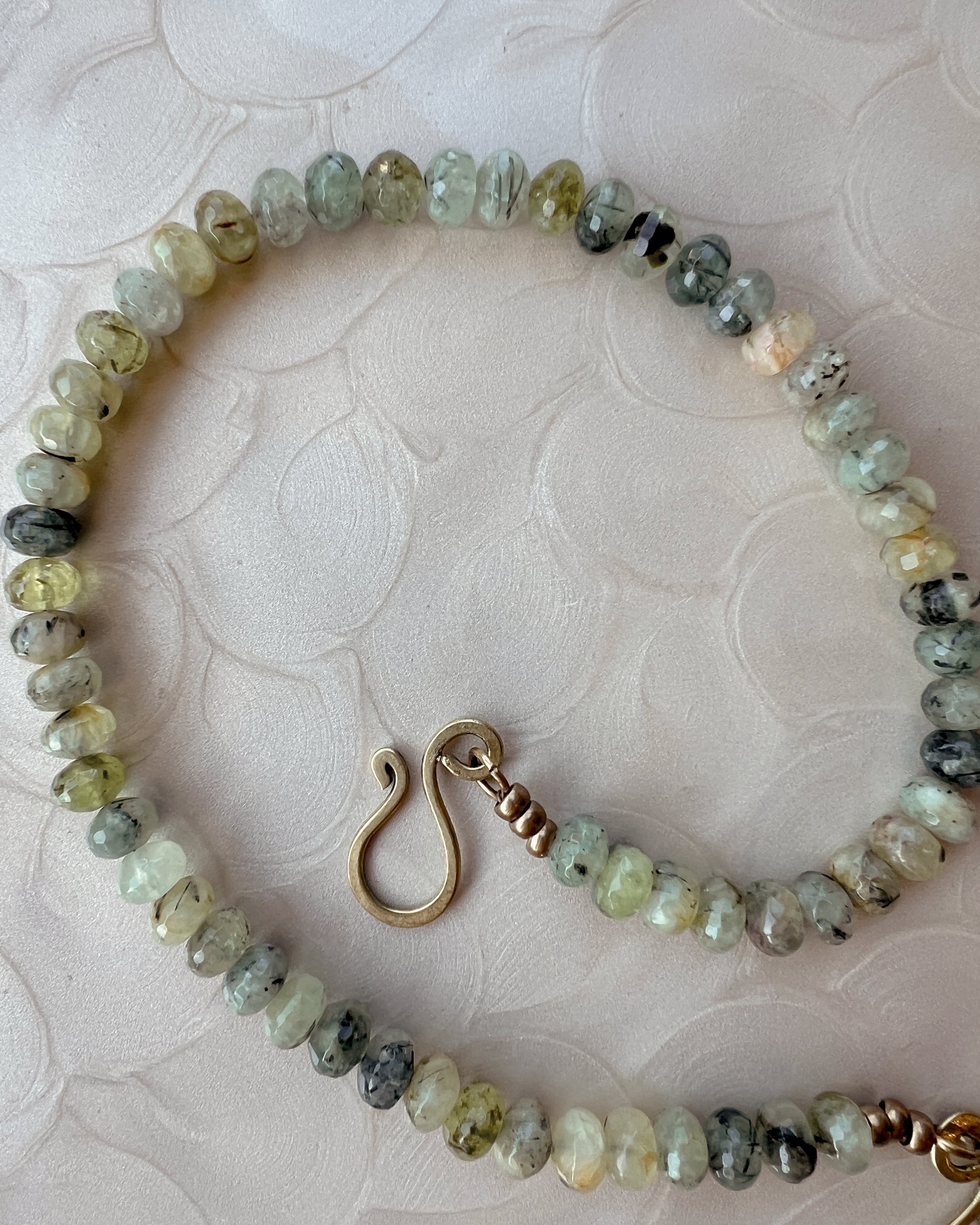 Prehnite Stone Boho Strand