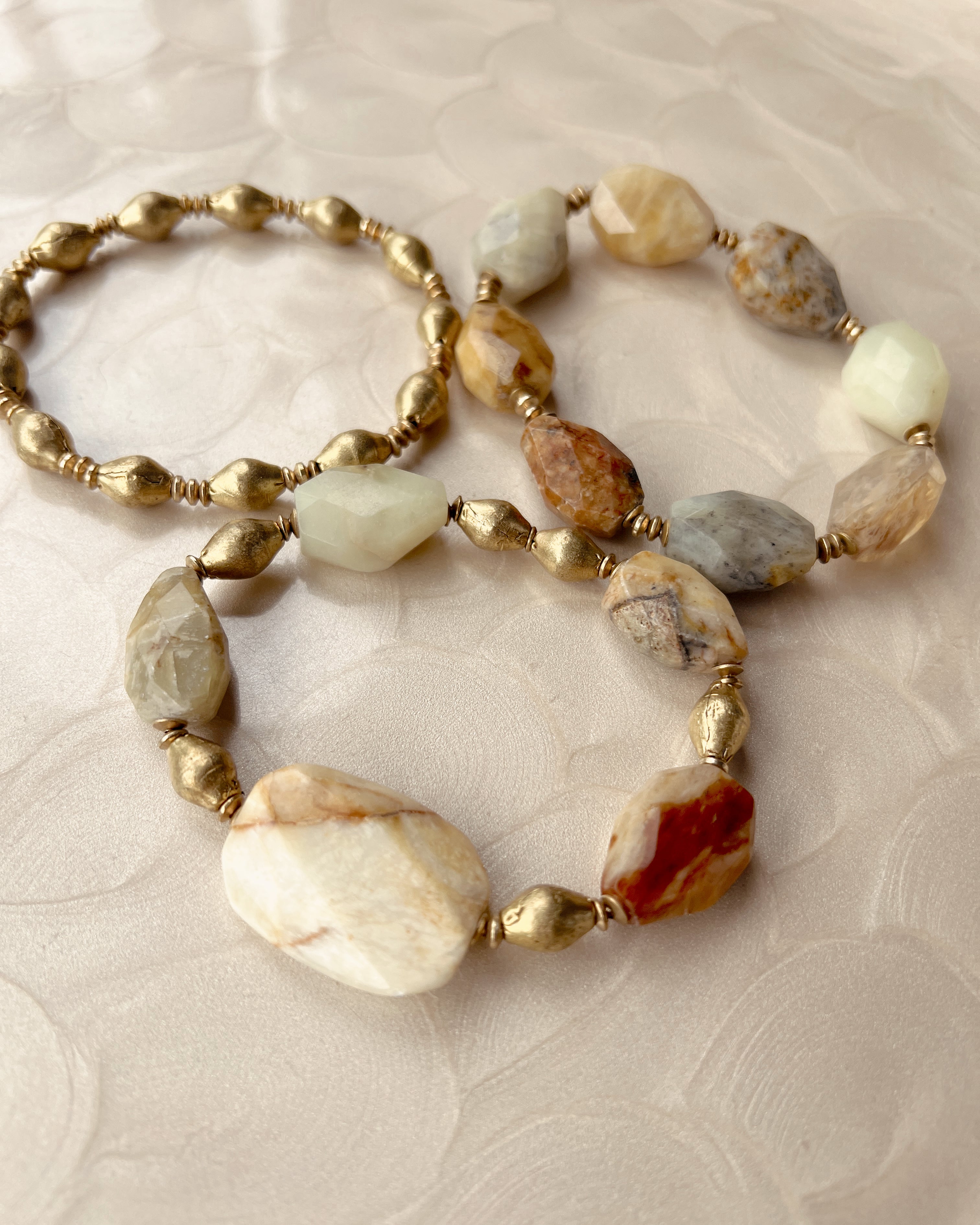 Jade & Brass Stack