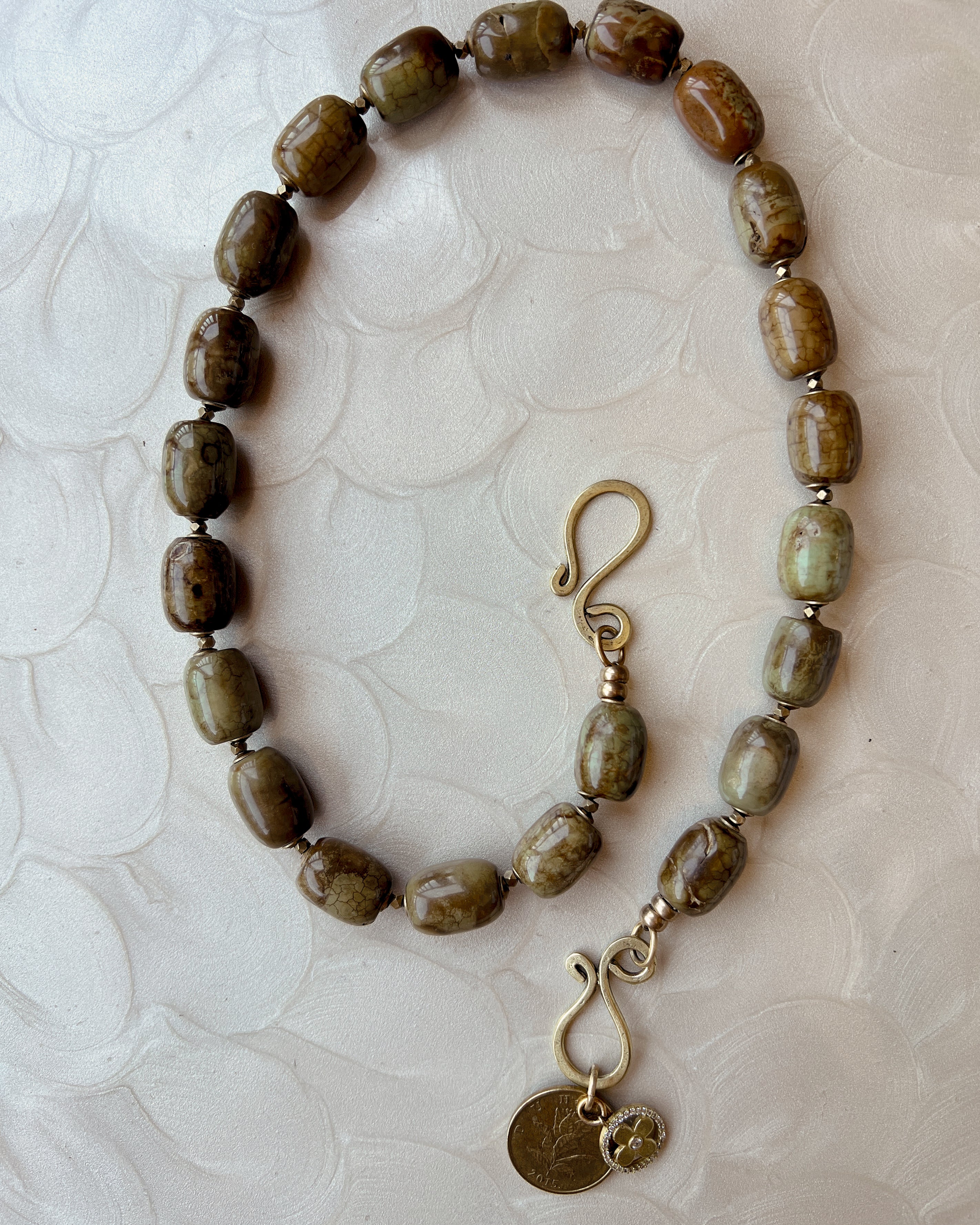 Brown Turquoise Boho Strand
