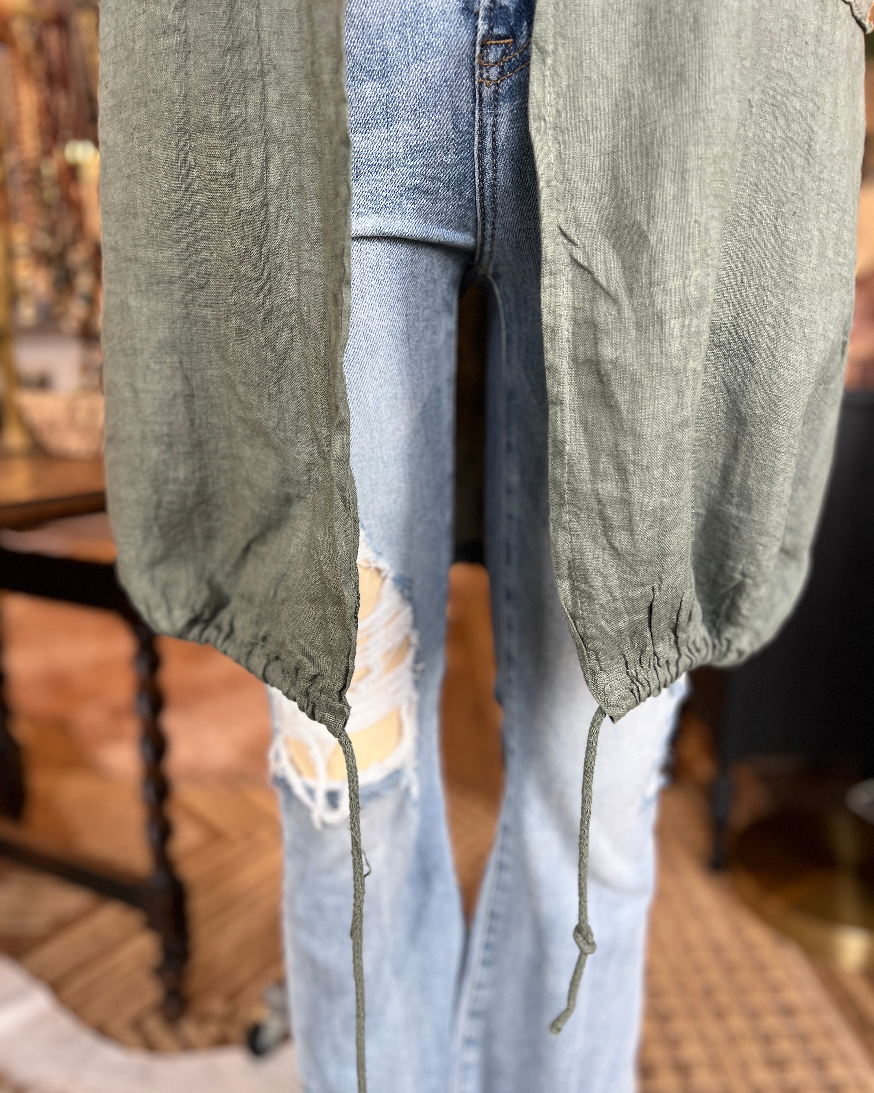 Summer Drawstring Jacket