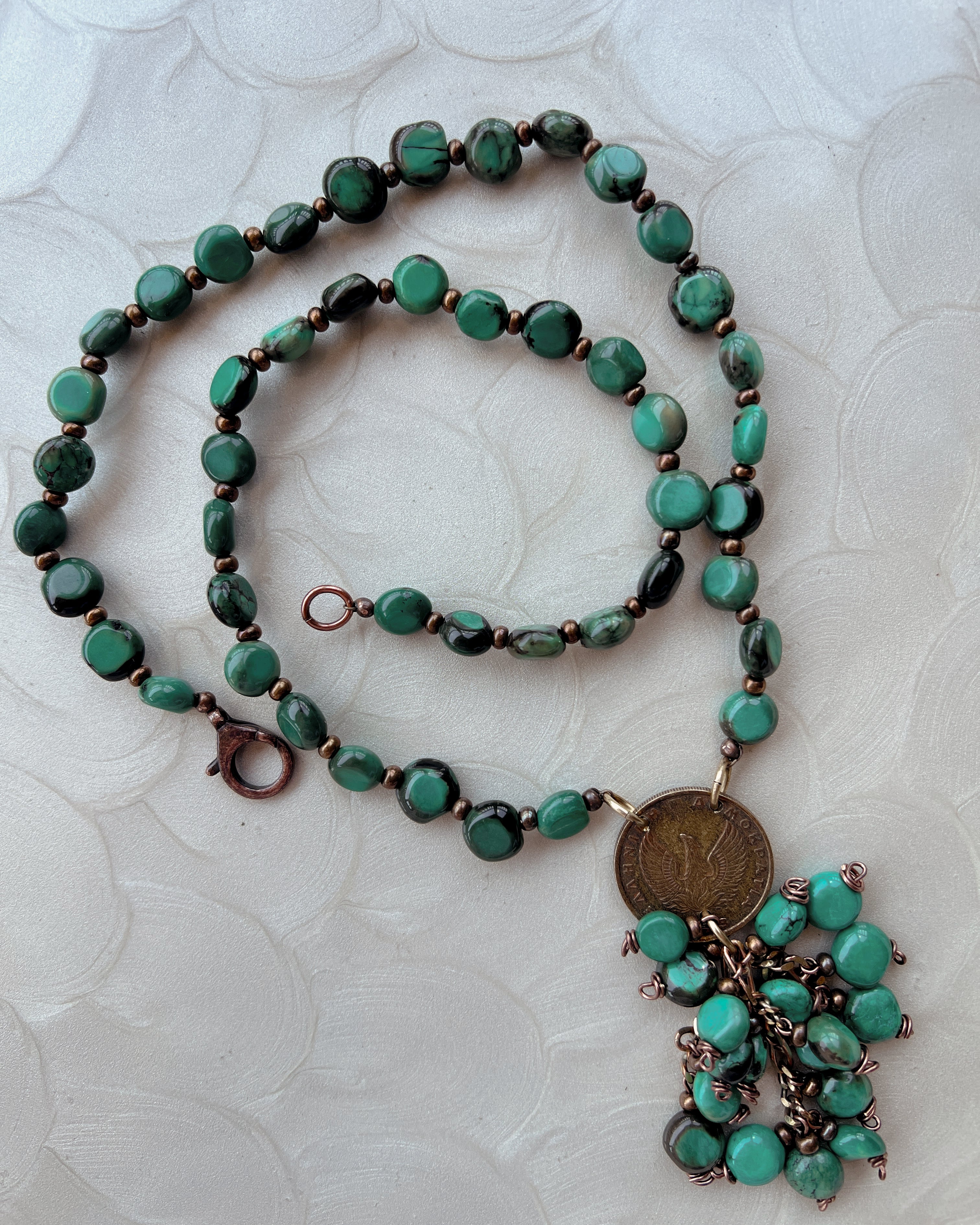 Turquoise Tassel Boho Strand