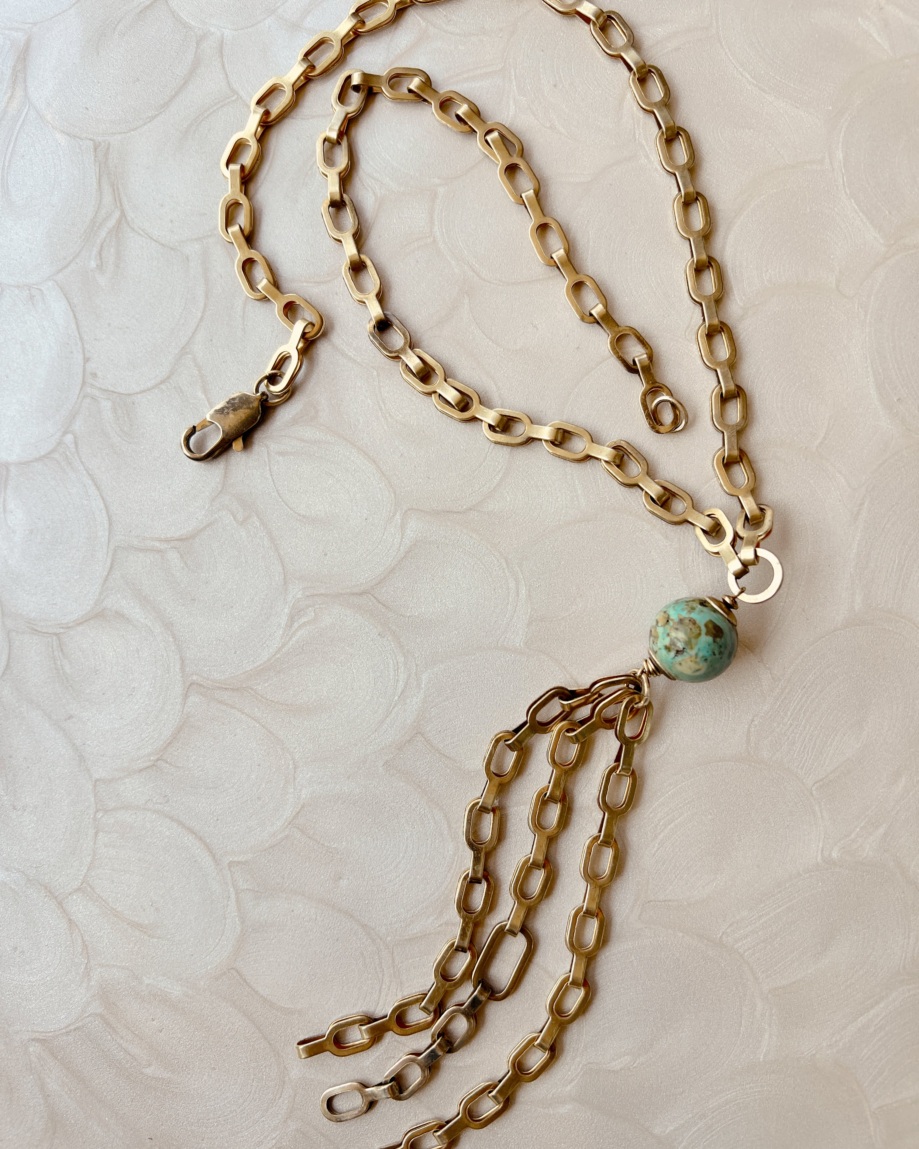 Louise Chain Tassel Necklace