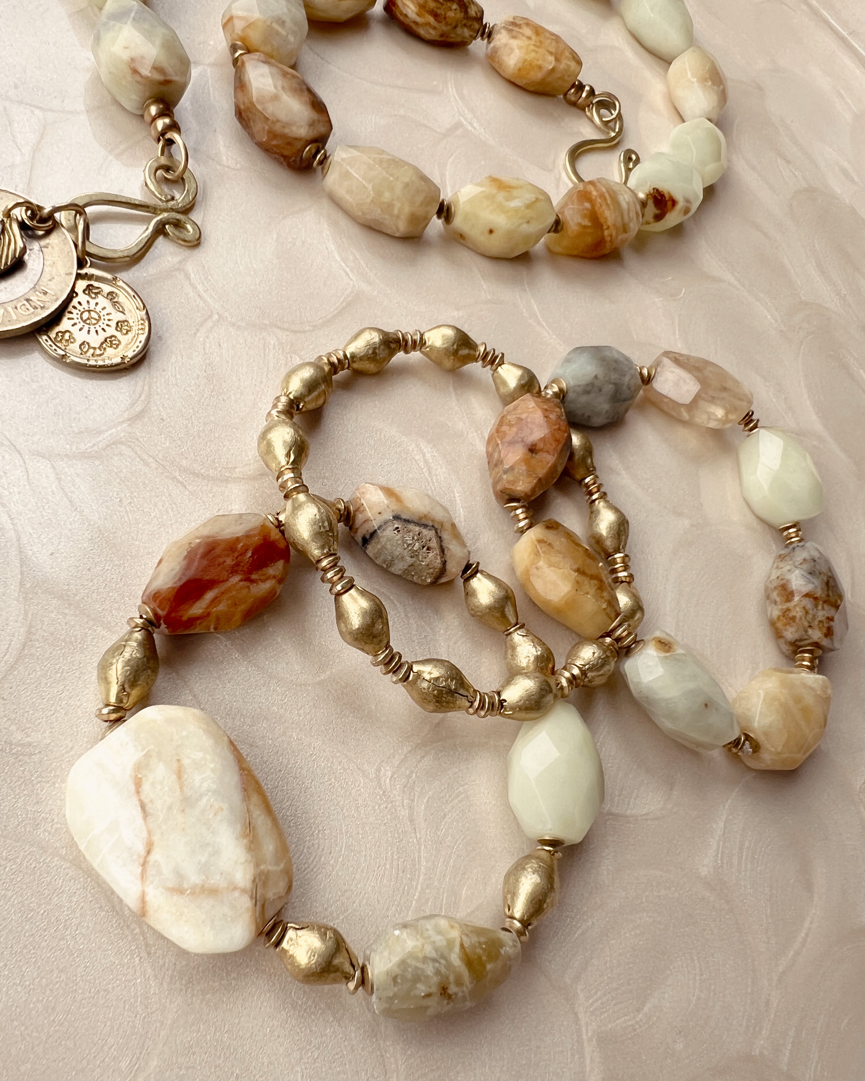 Jade & Brass Stack