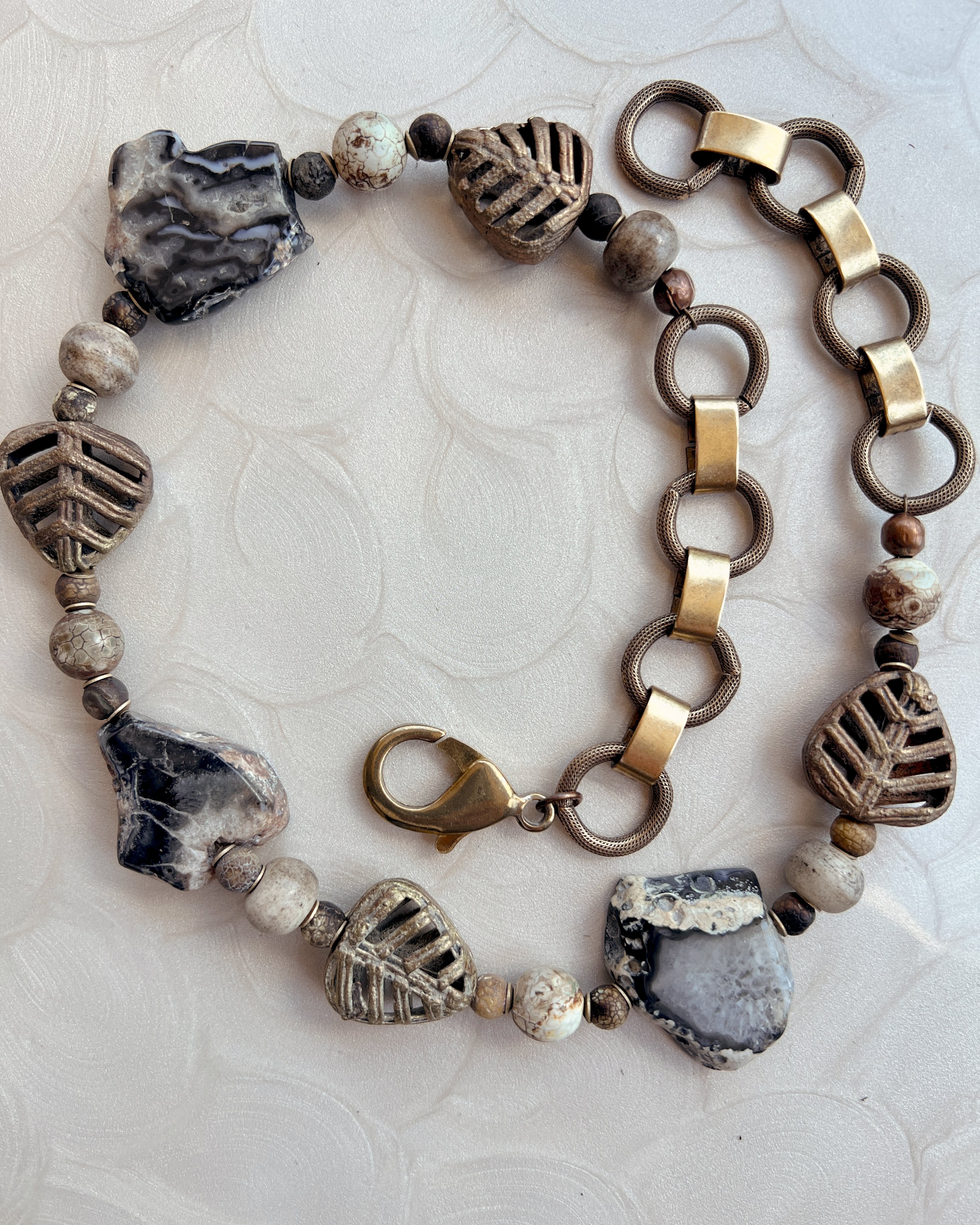 Black Agate Relic Chain