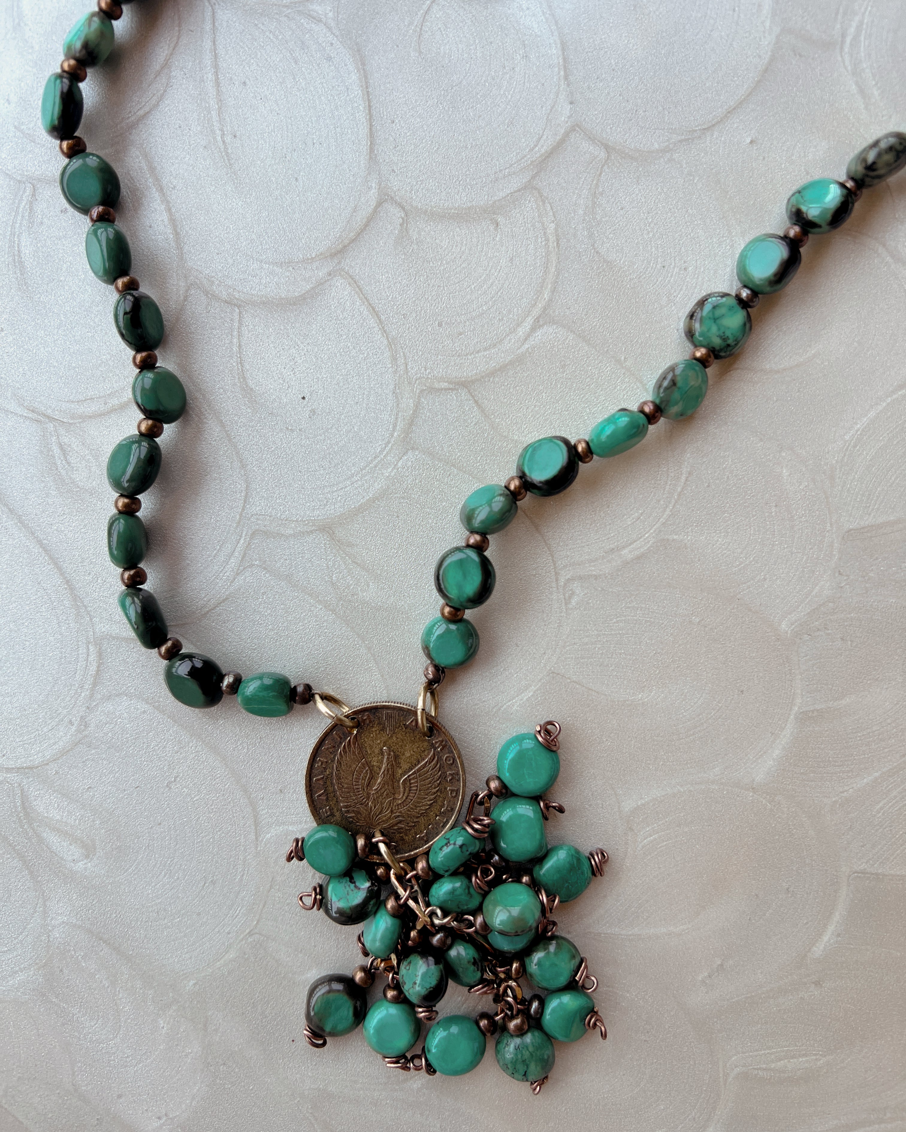 Turquoise Tassel Boho Strand