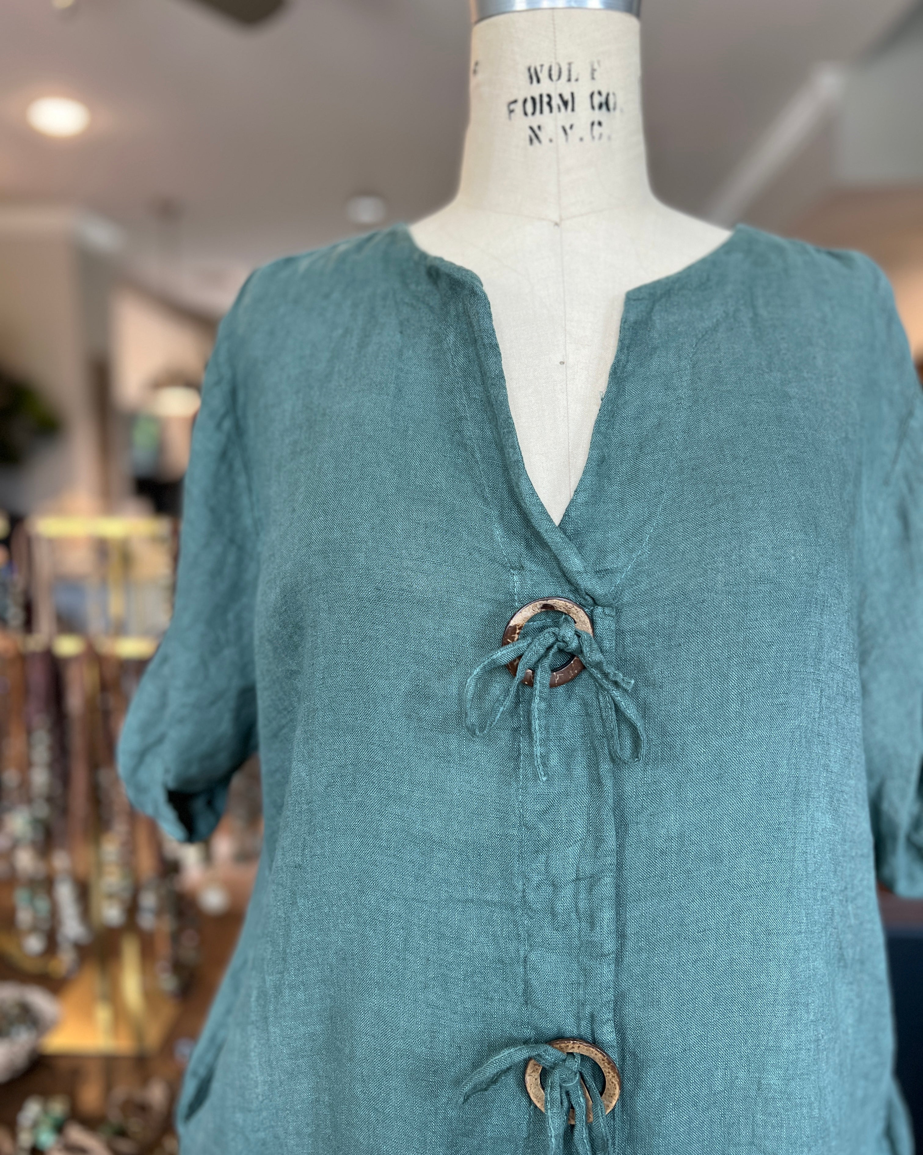 Linen Shift Dress