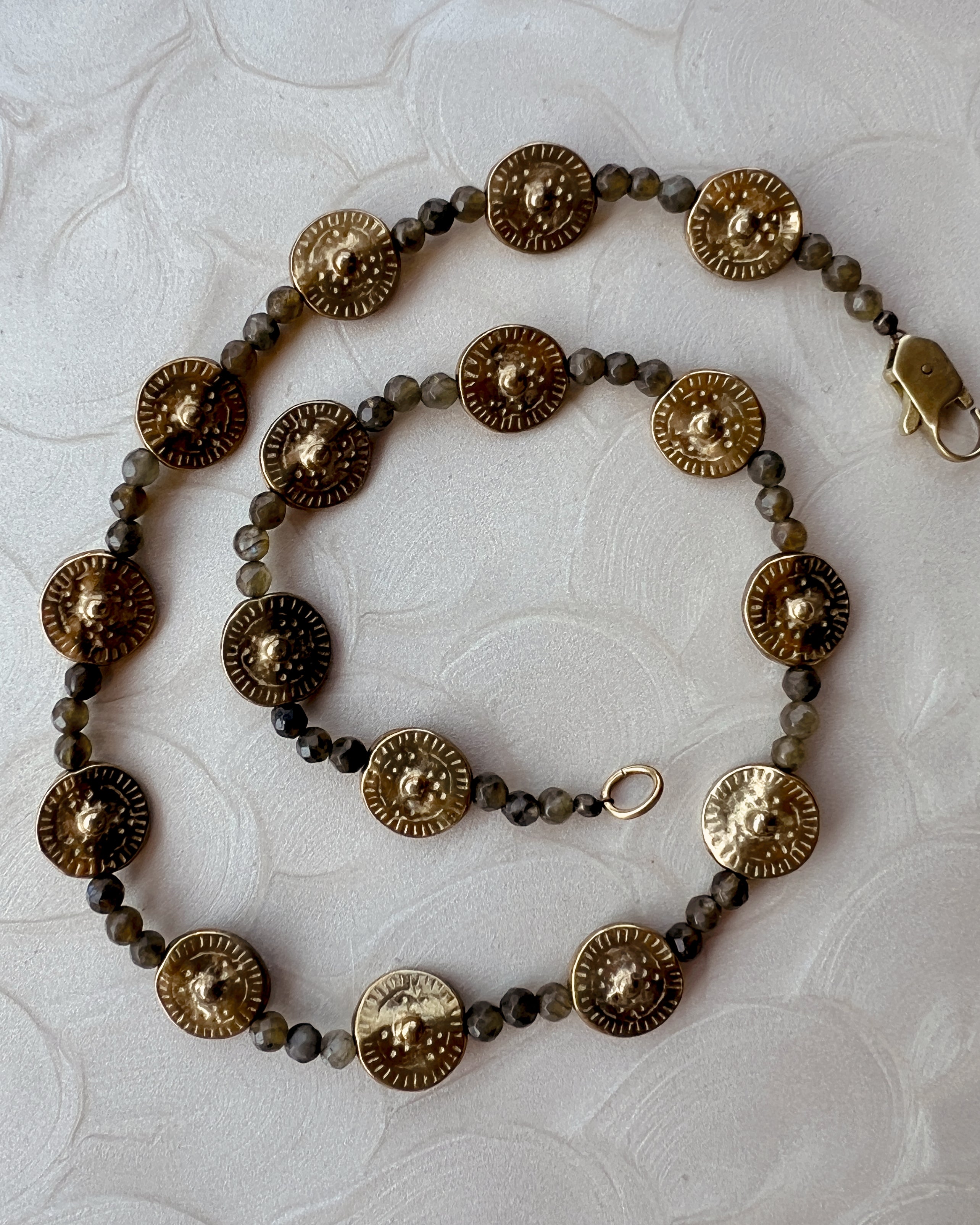 Labradorite & Brass Strand