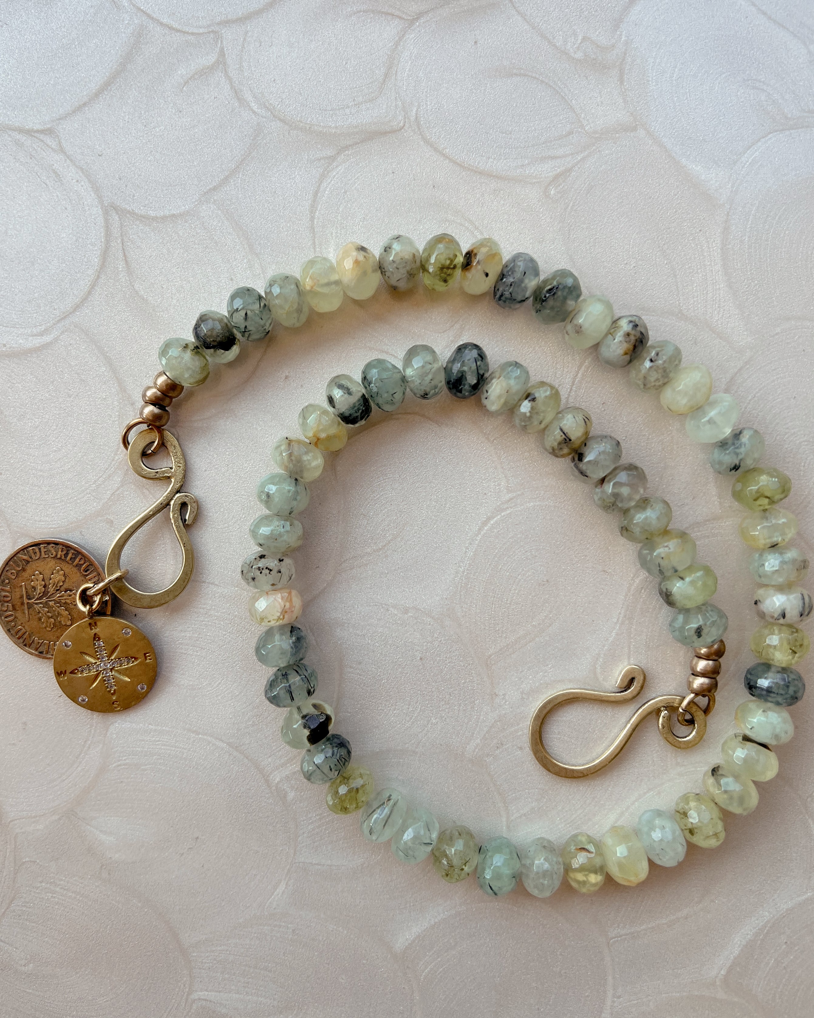 Prehnite Stone Boho Strand