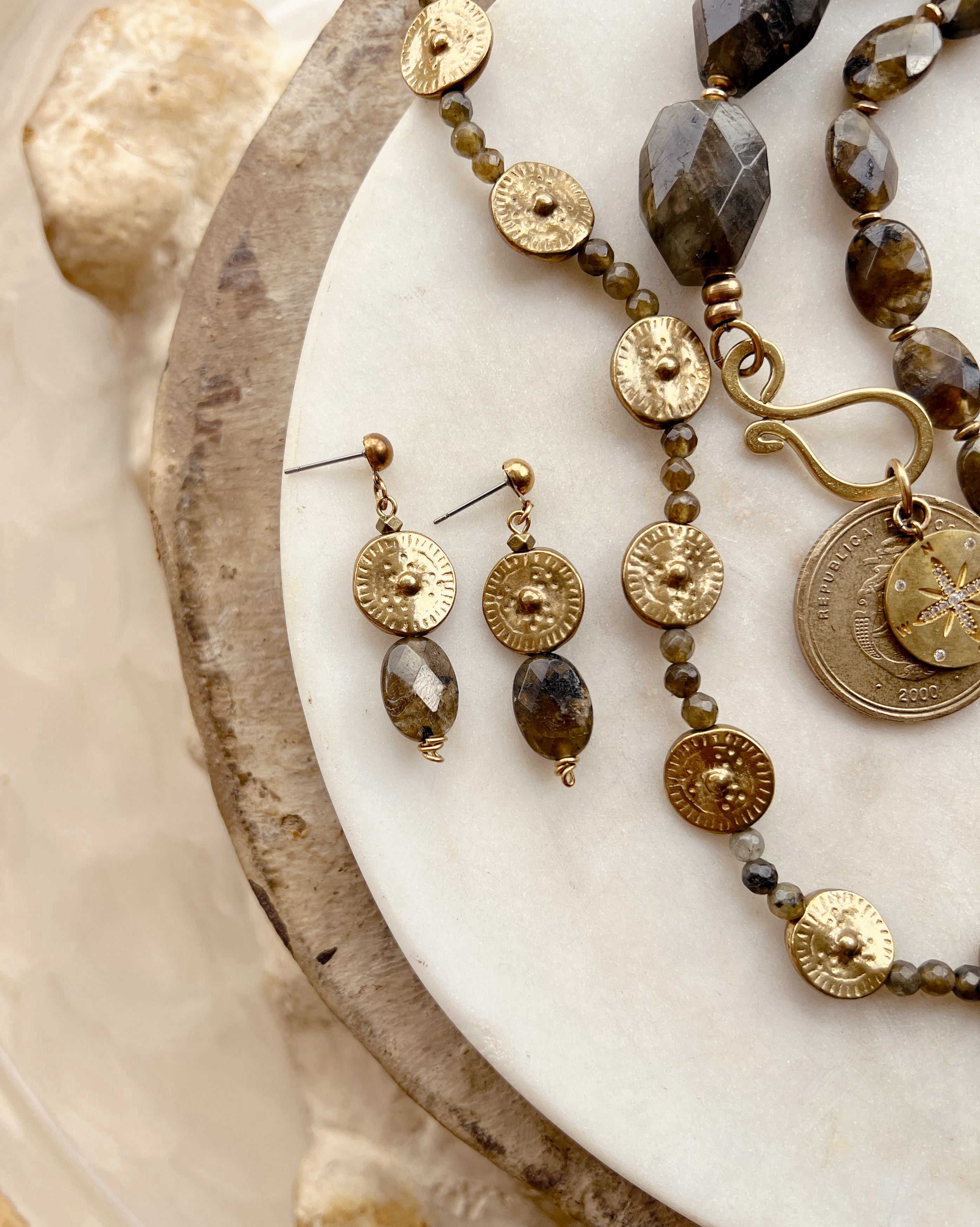 Petite Labradorite Drops