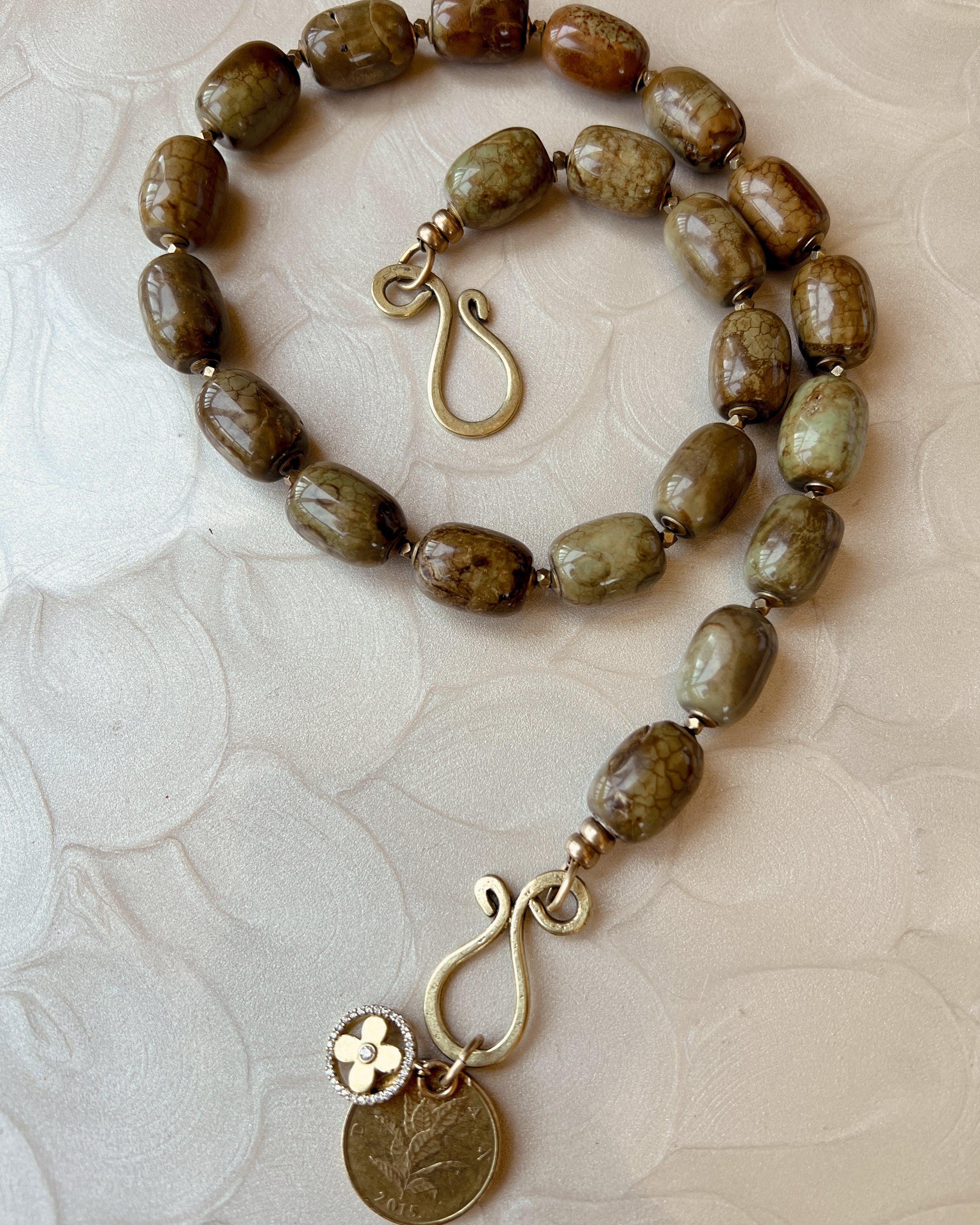 Brown Turquoise Boho Strand