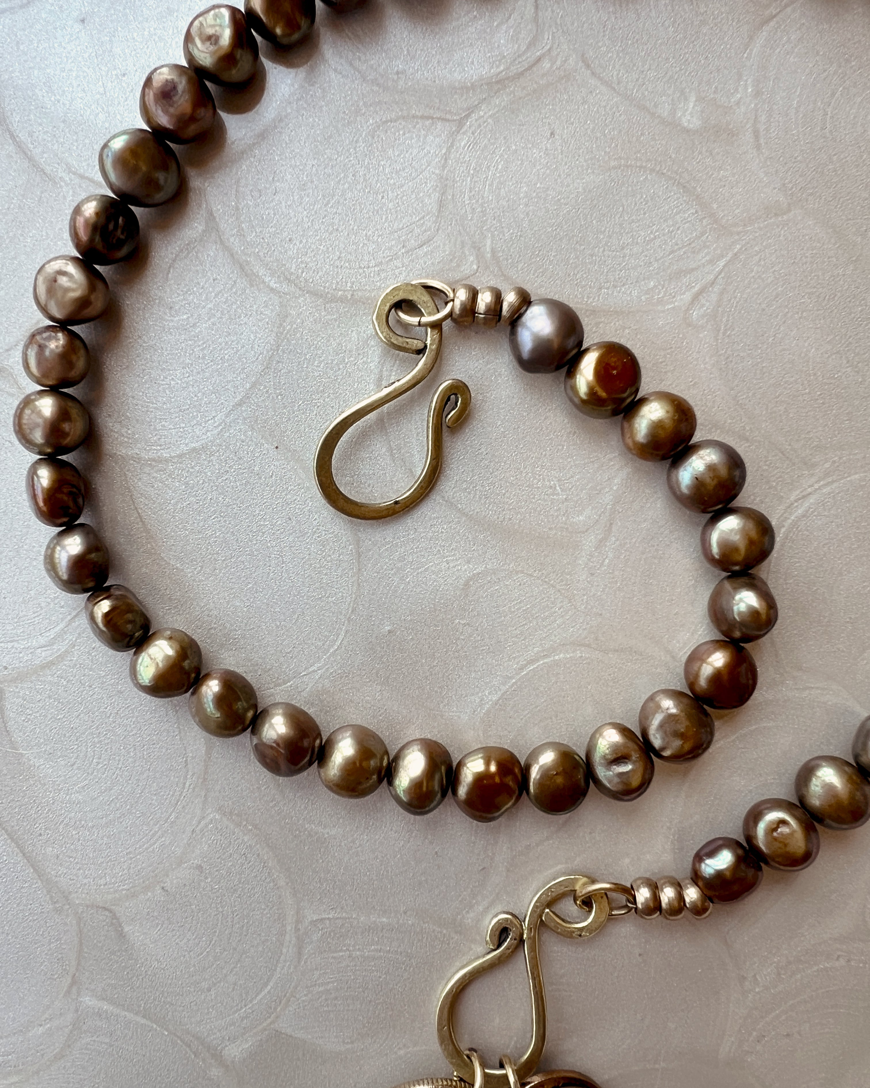 Olive Pearl Boho Strand