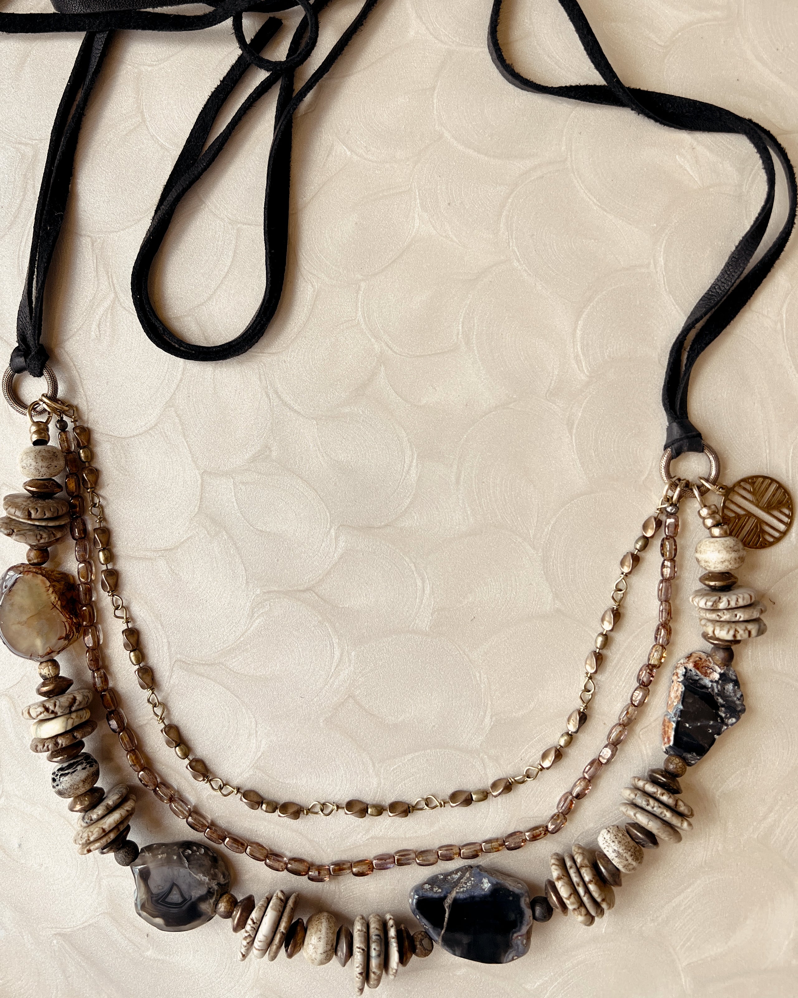 Agate Slab Layered Strand