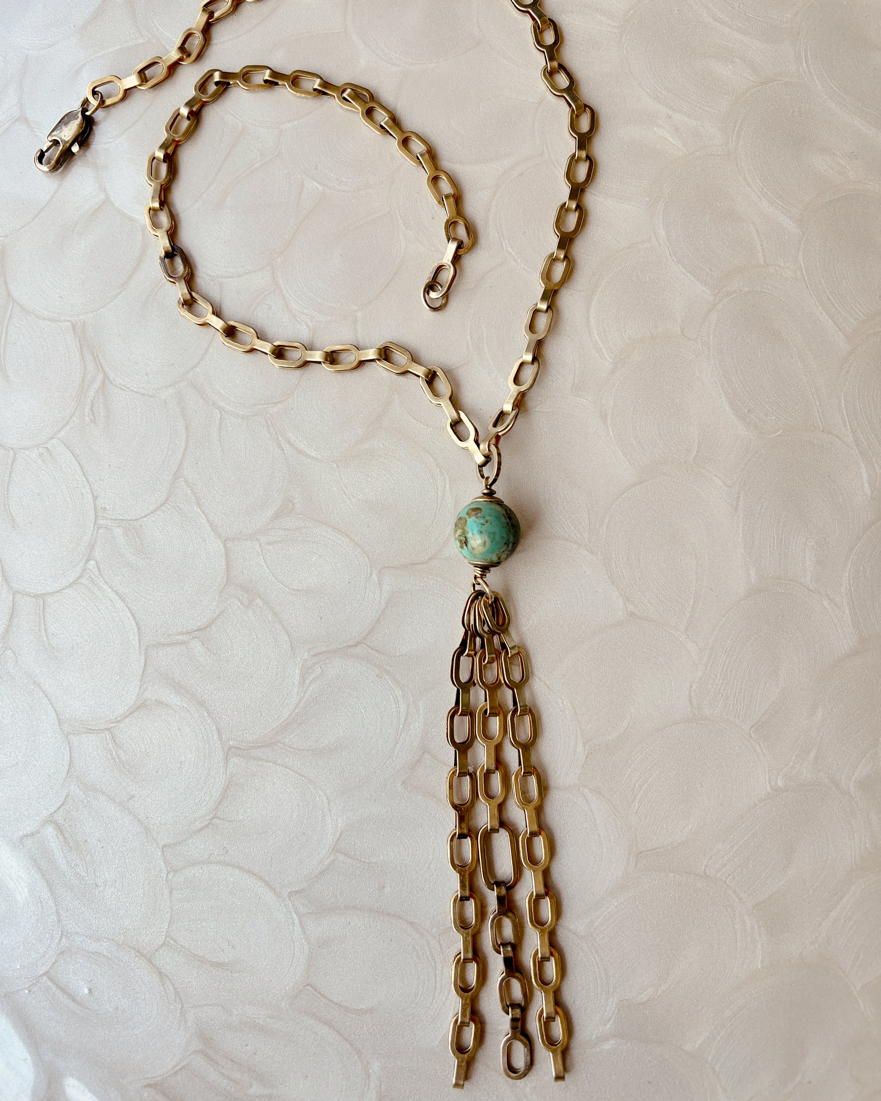 Louise Chain Tassel Necklace