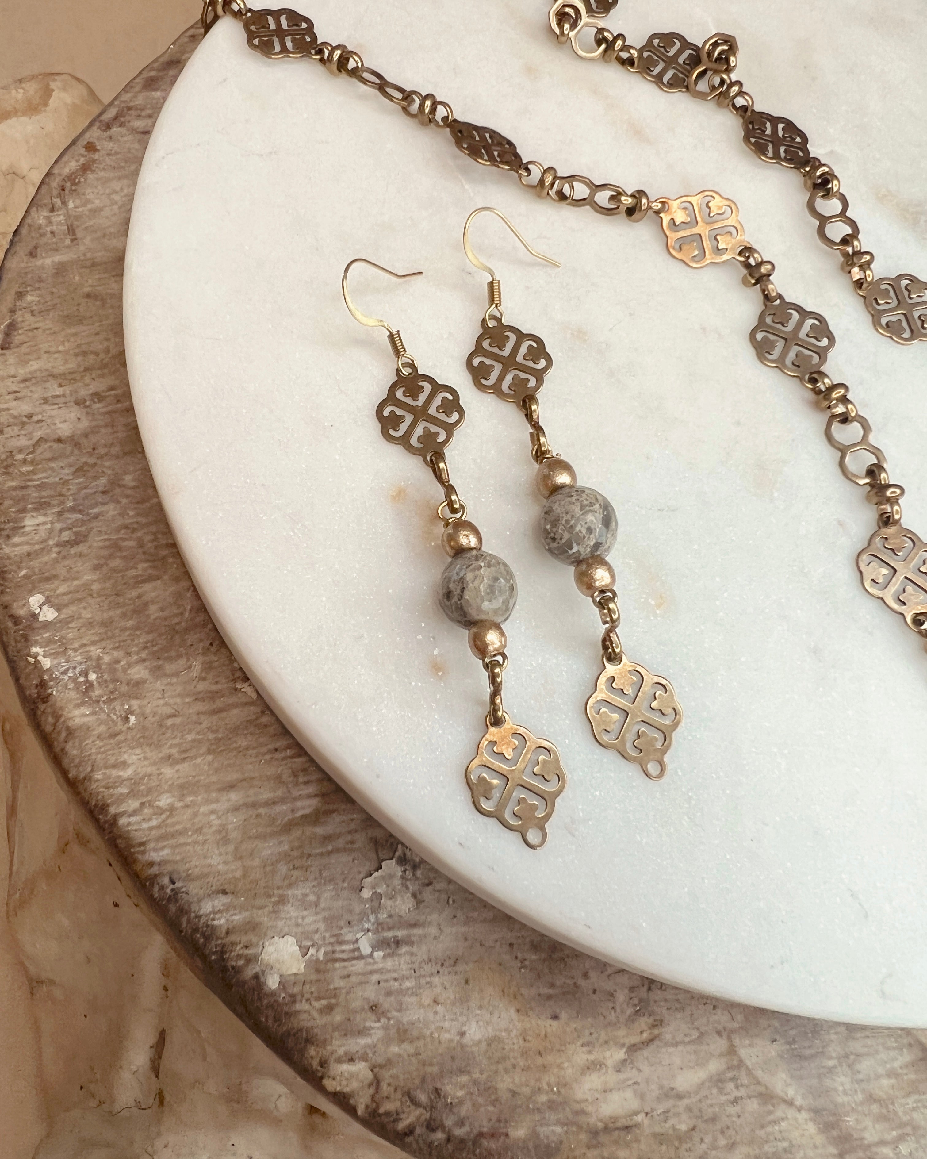 Brass Chain Dangles