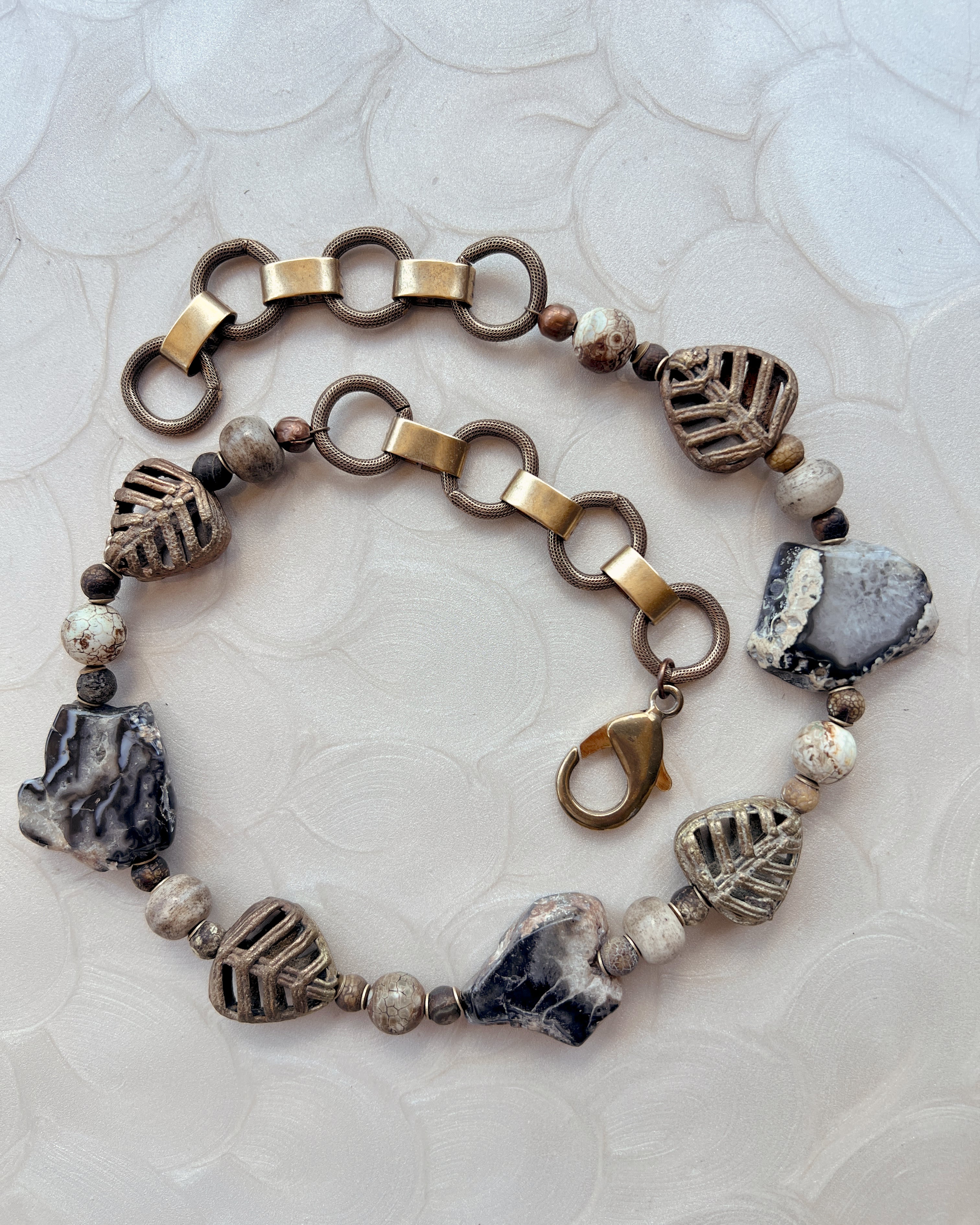 Black Agate Relic Chain