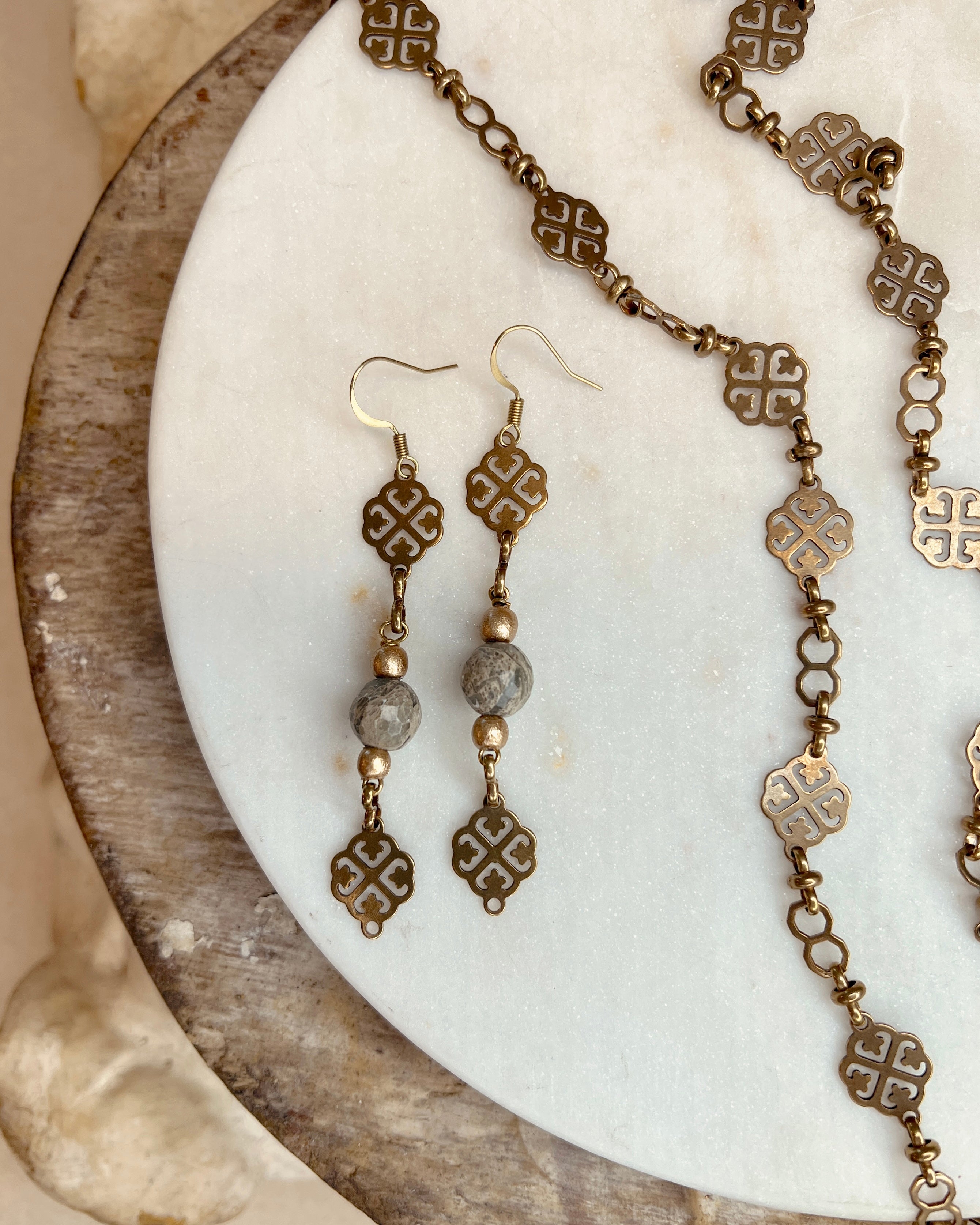 Brass Chain Dangles