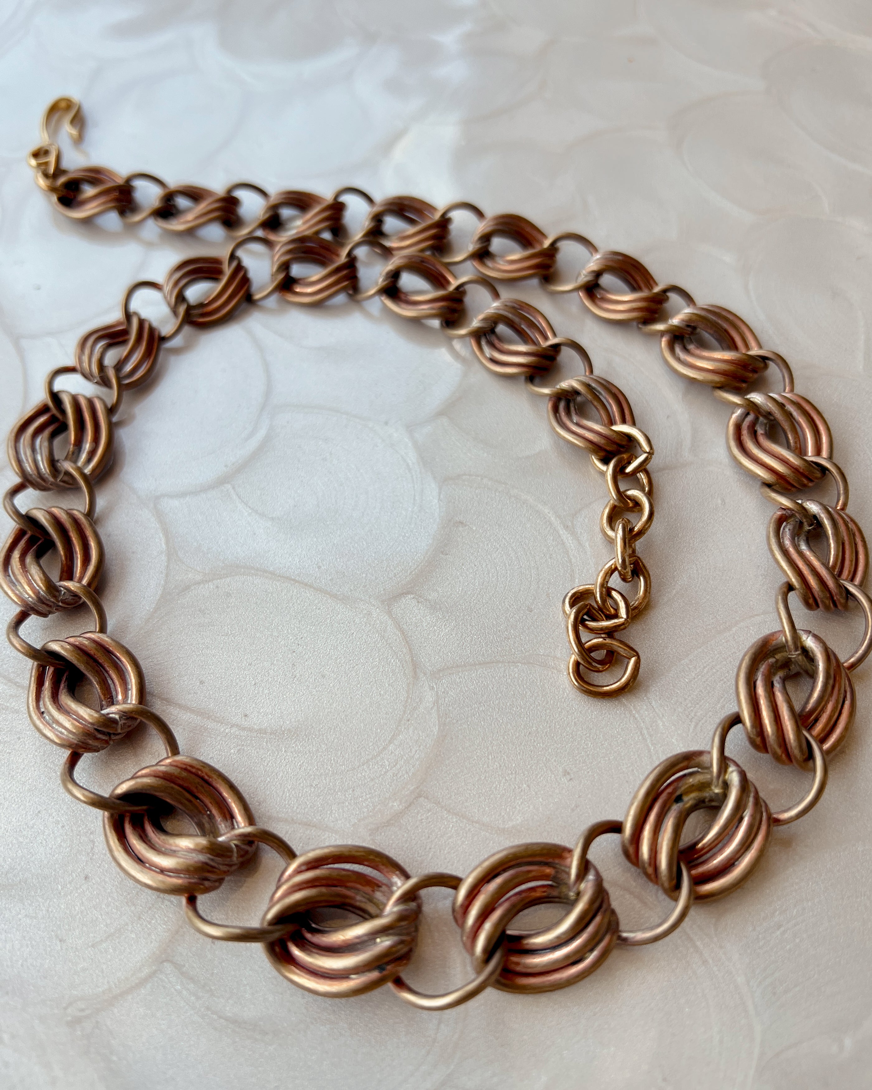 Vintage Copper Ribbon Chain