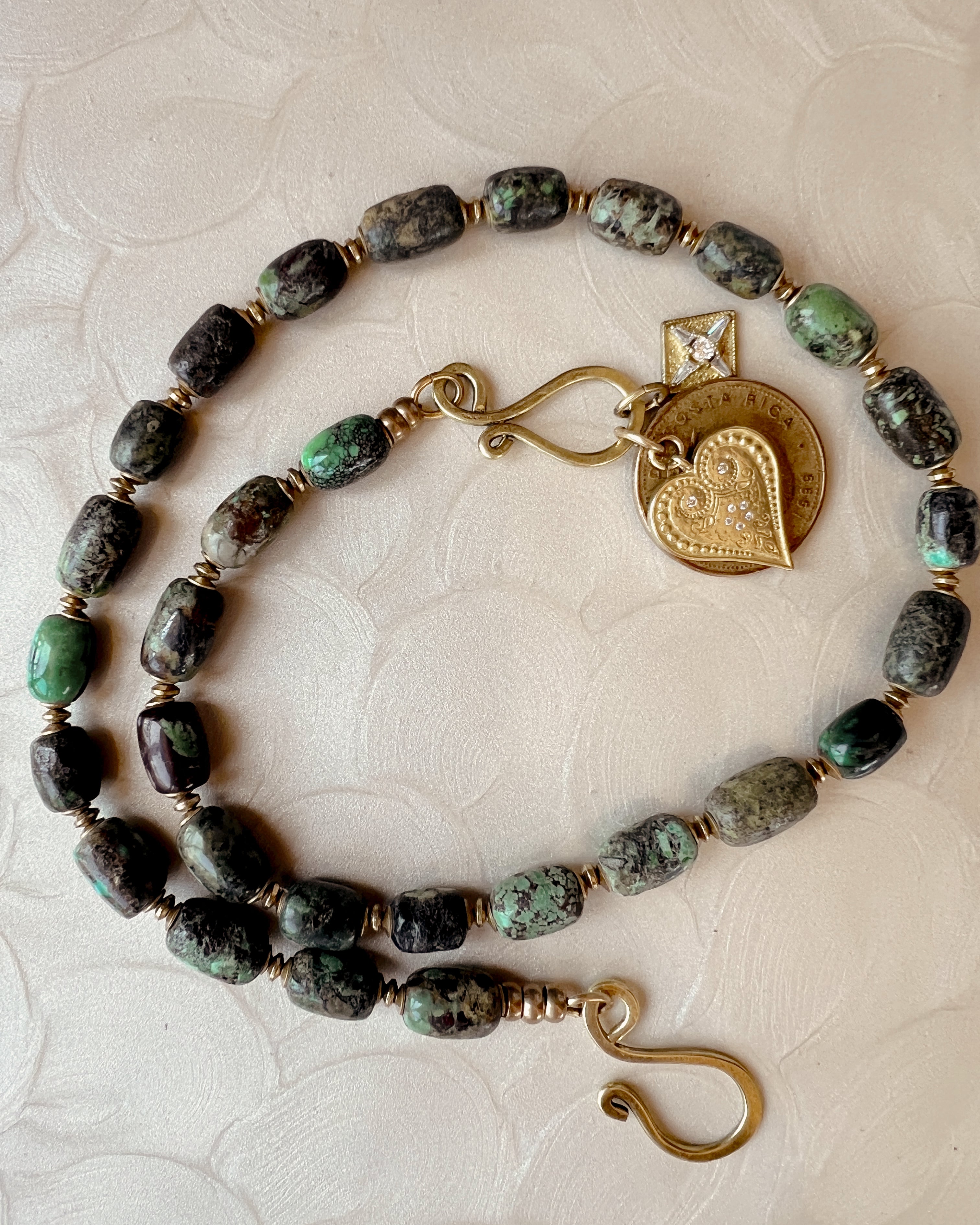 Green Turquoise Boho Strand