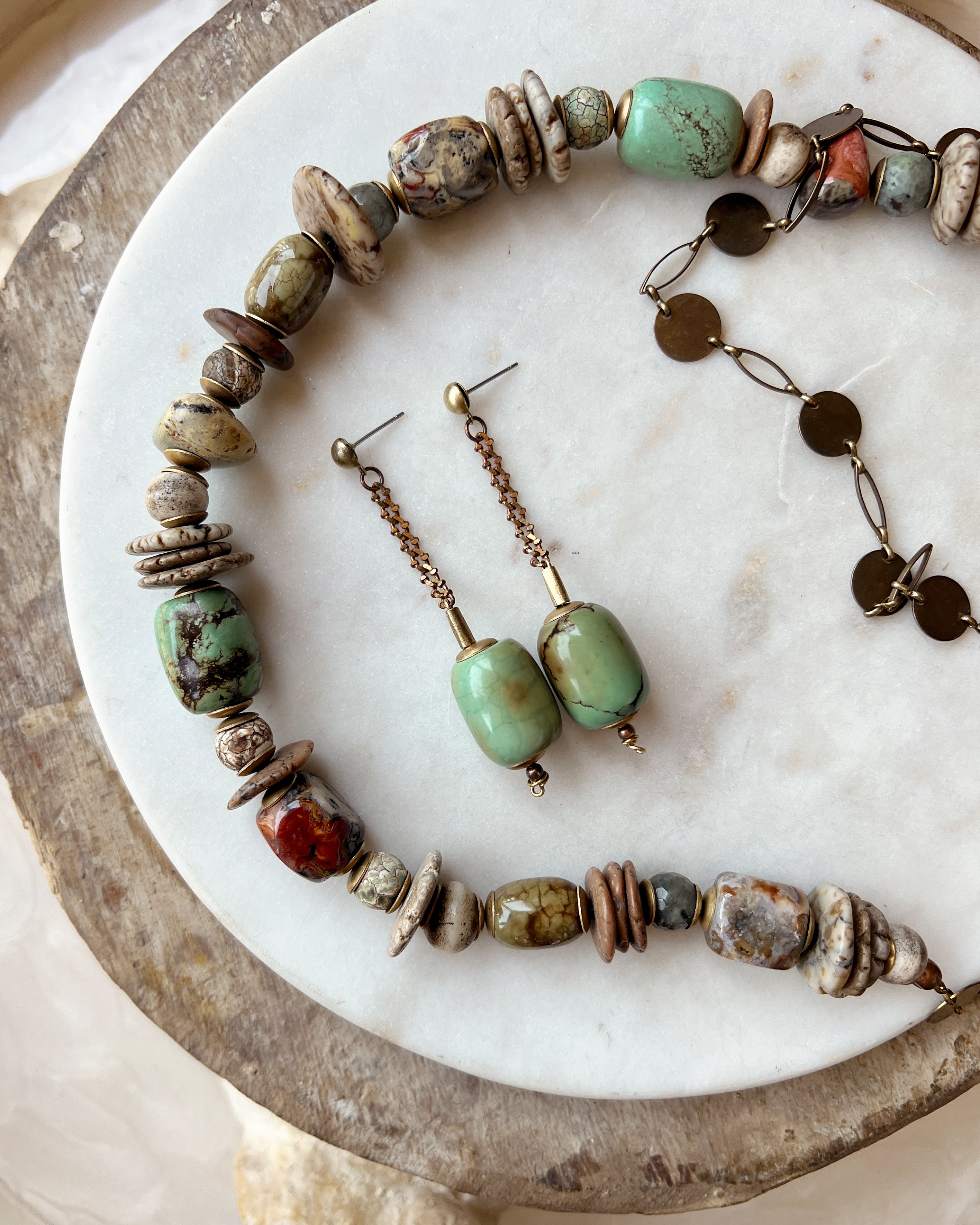 Turquoise Barrel Drops