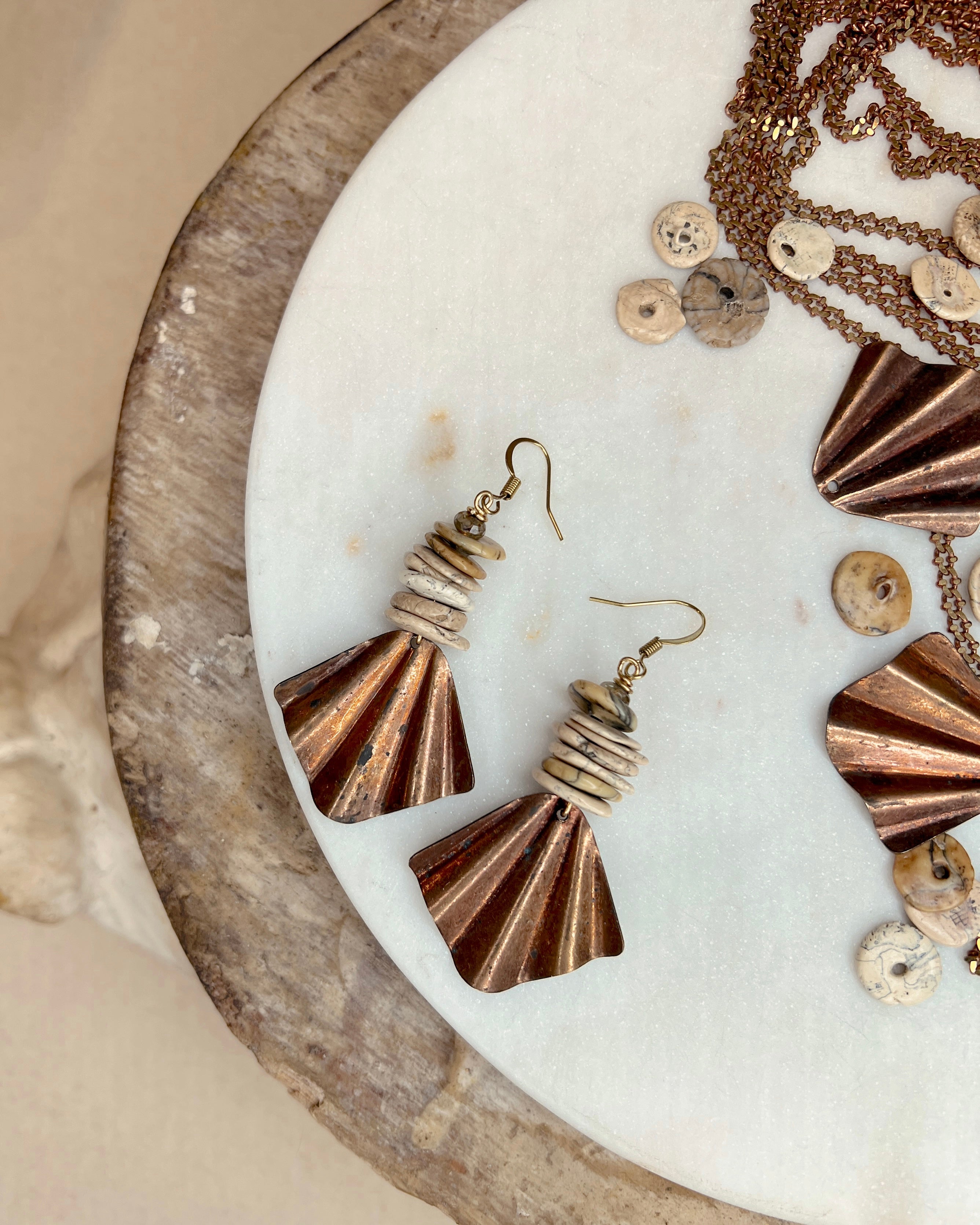 Copper Fan Dangles