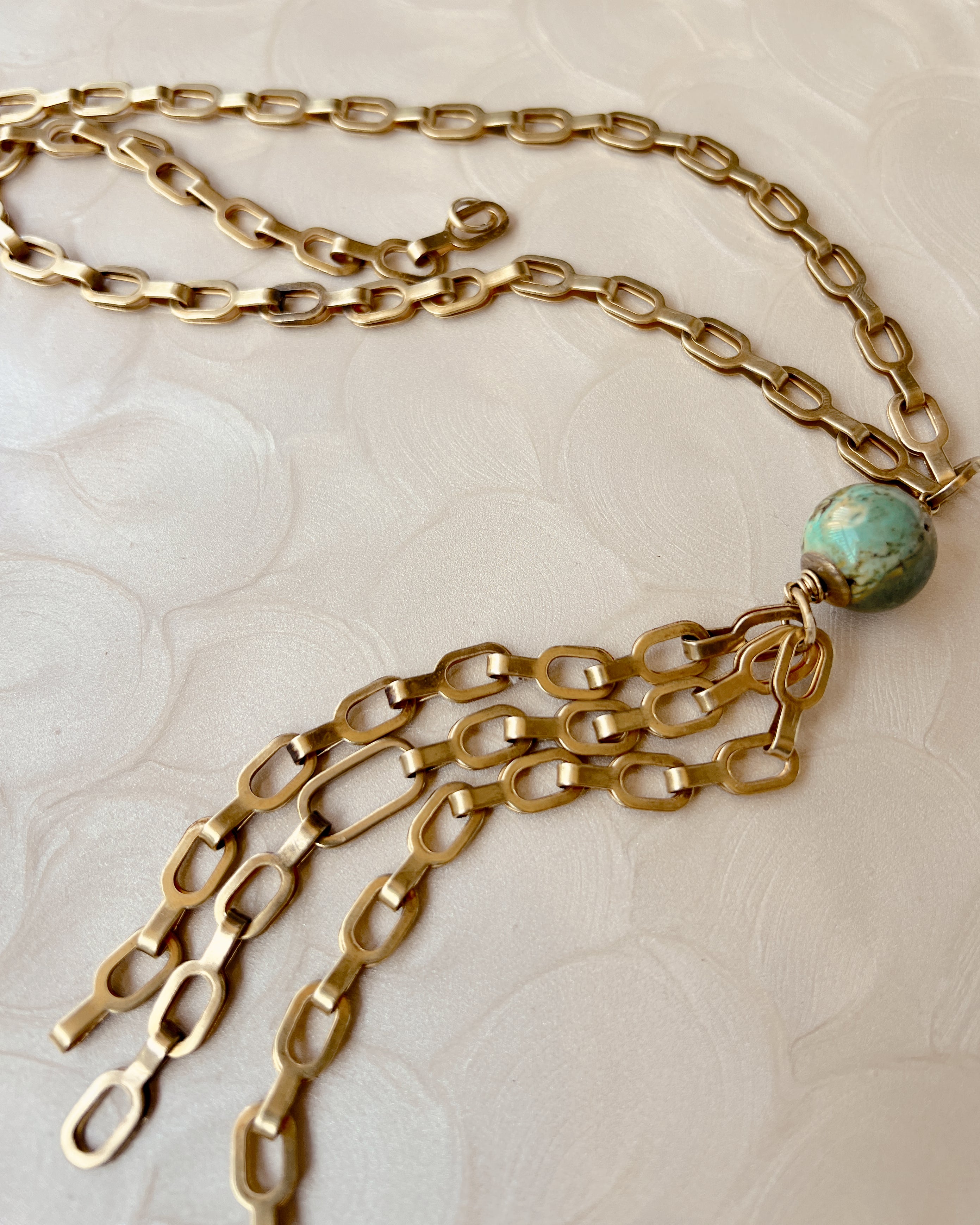 Louise Chain Tassel Necklace