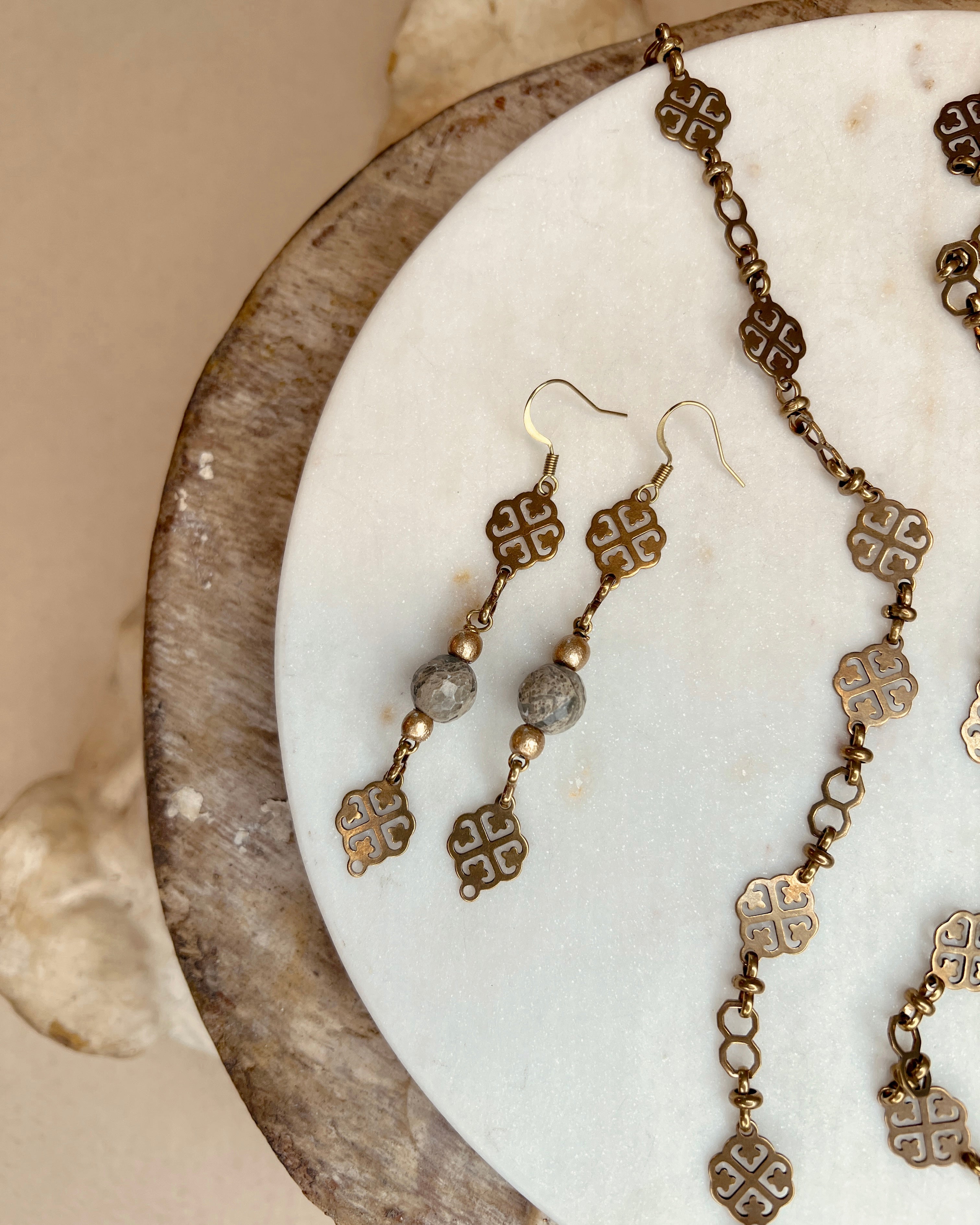 Brass Chain Dangles