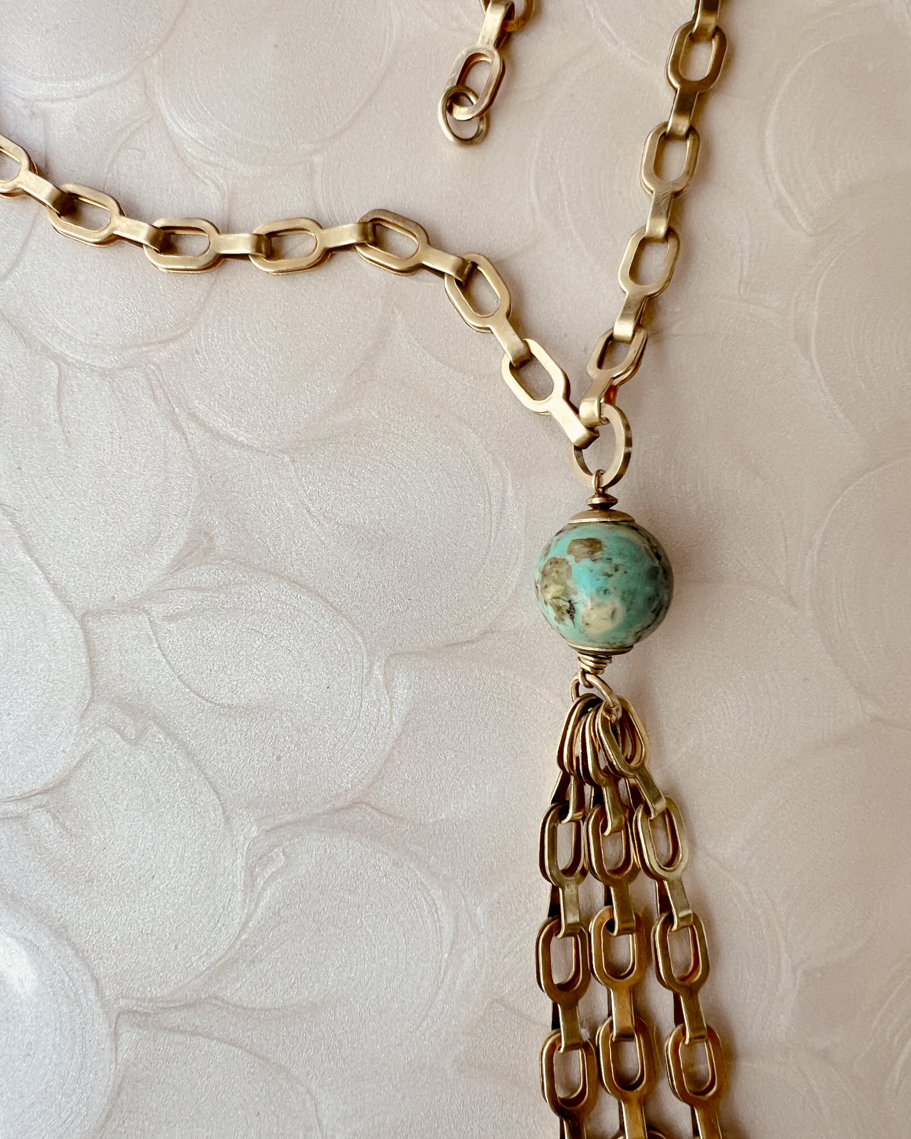 Louise Chain Tassel Necklace