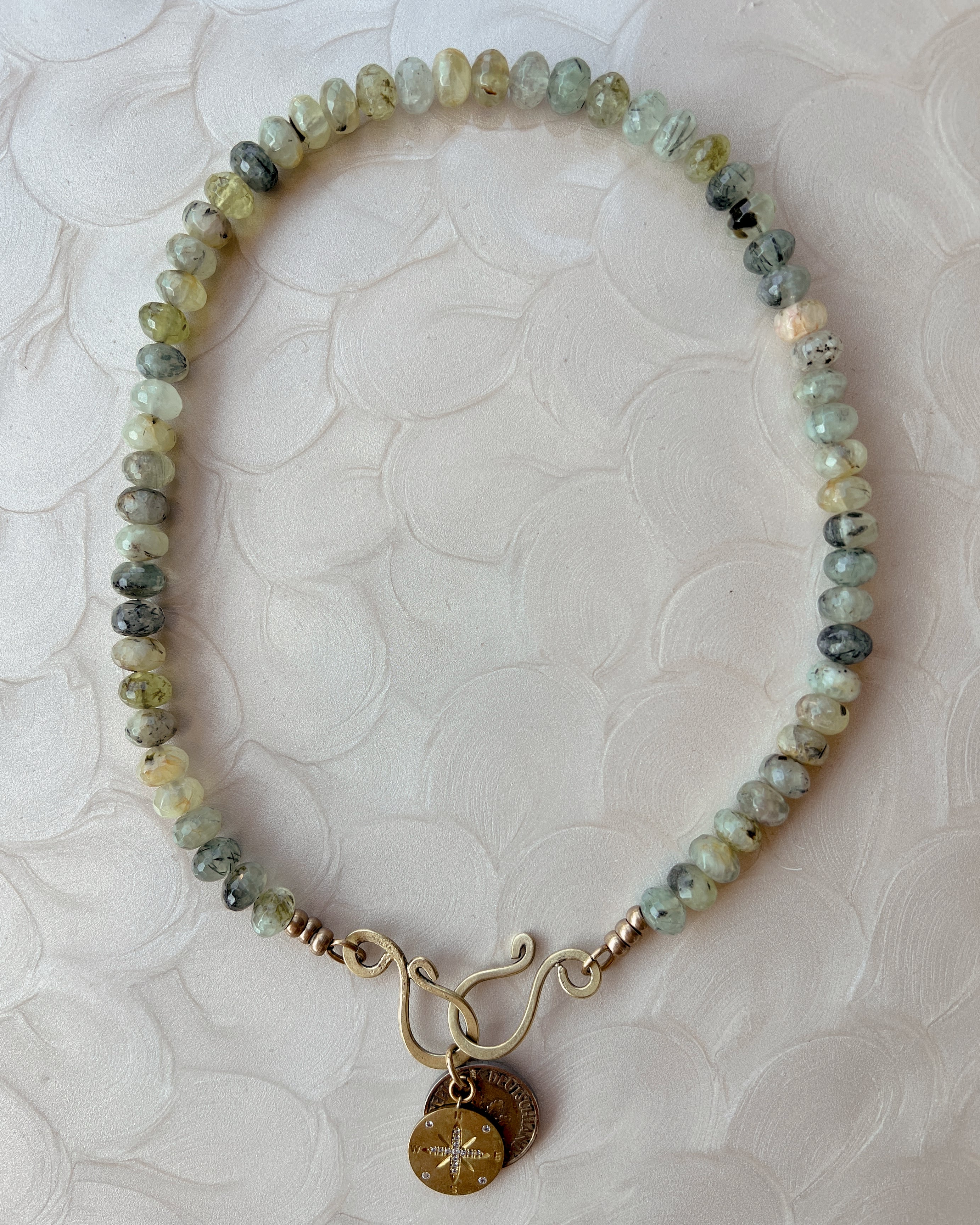 Prehnite Stone Boho Strand