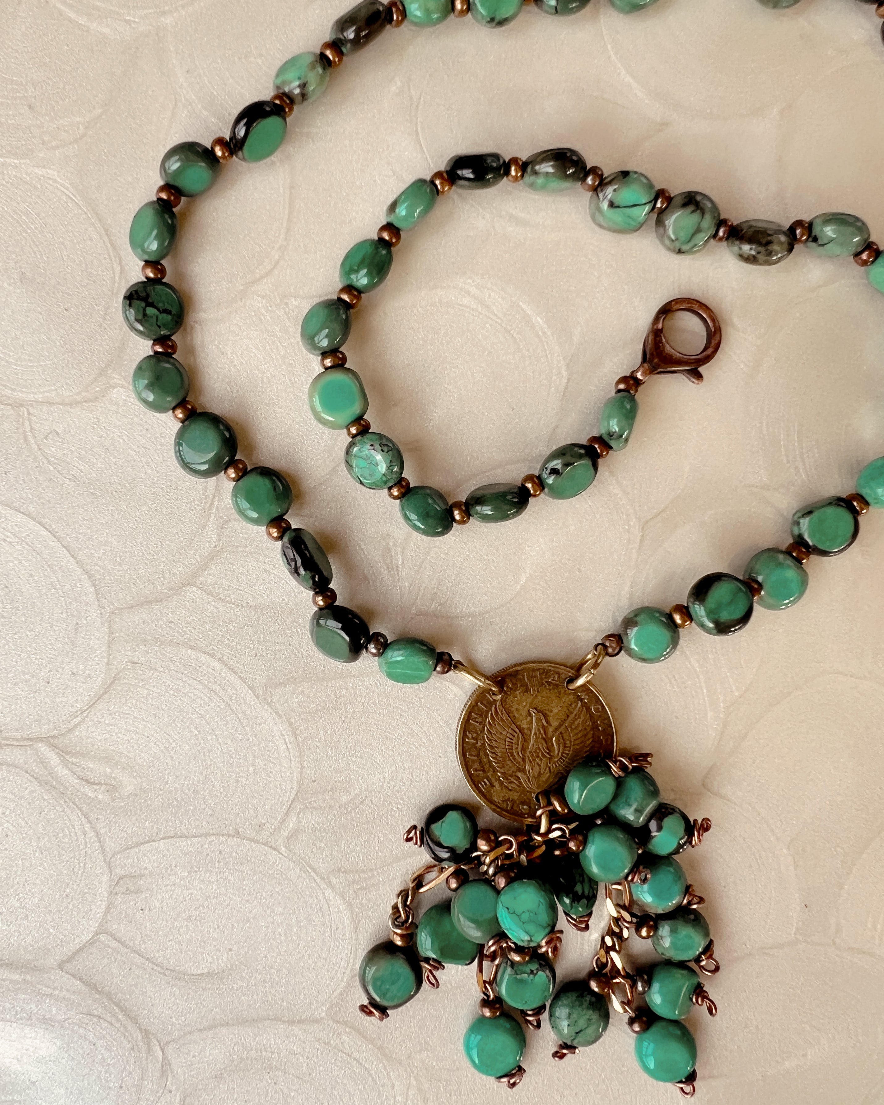 Turquoise Tassel Strand