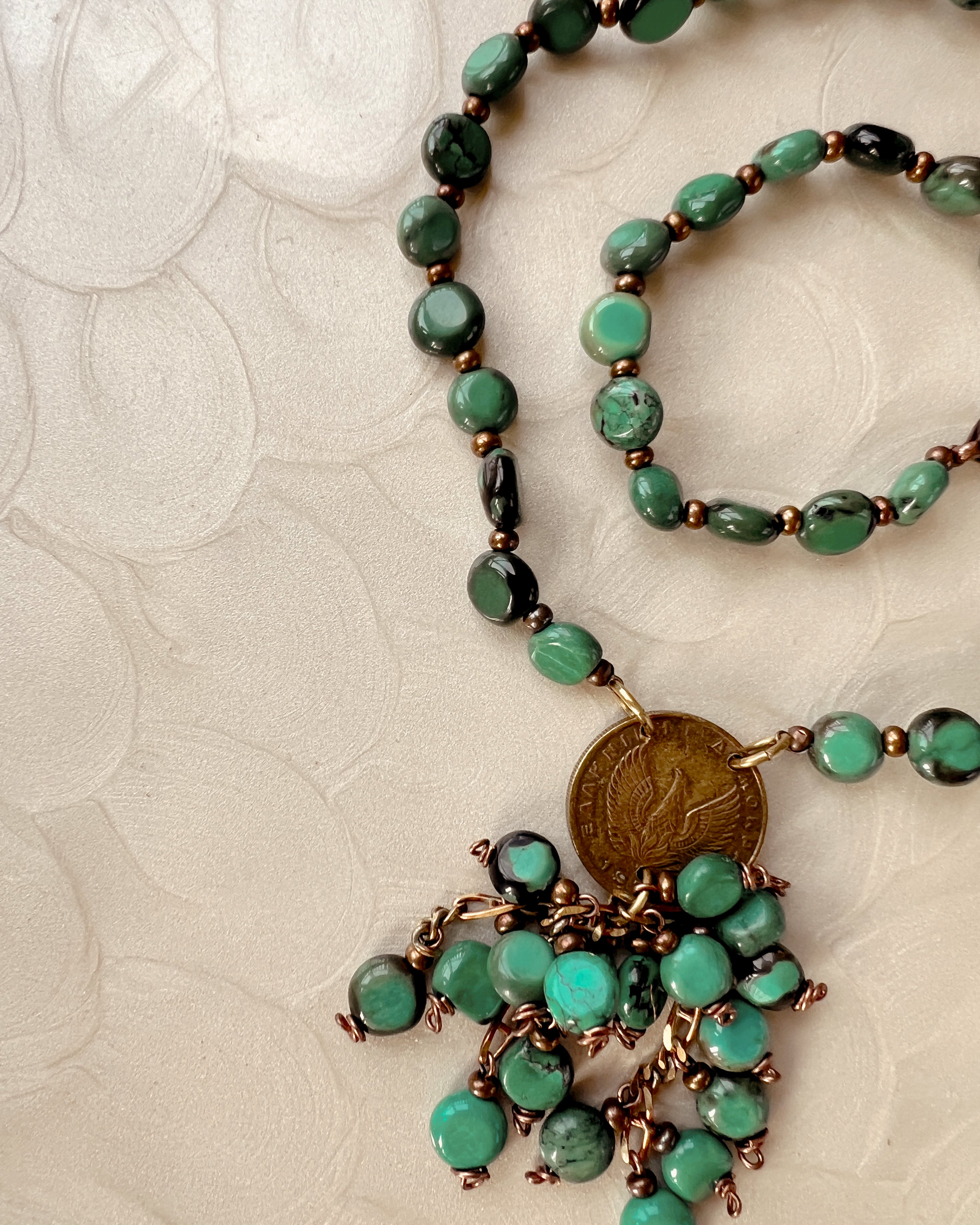 Turquoise Tassel Strand